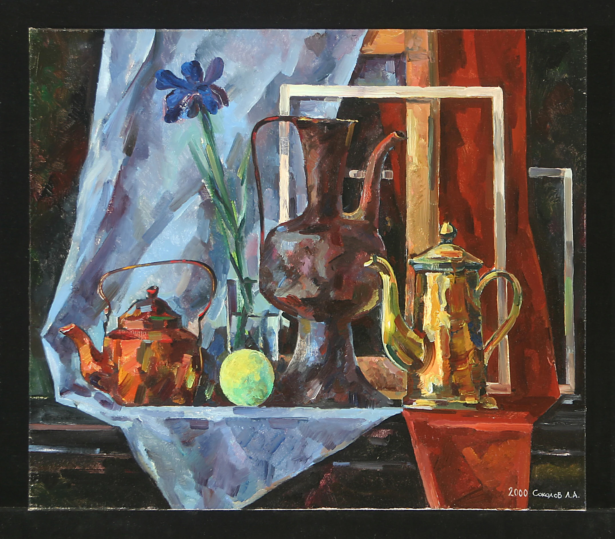 Copper Jugs by Leonid Alekseevich Sokolov (b. 1945)
