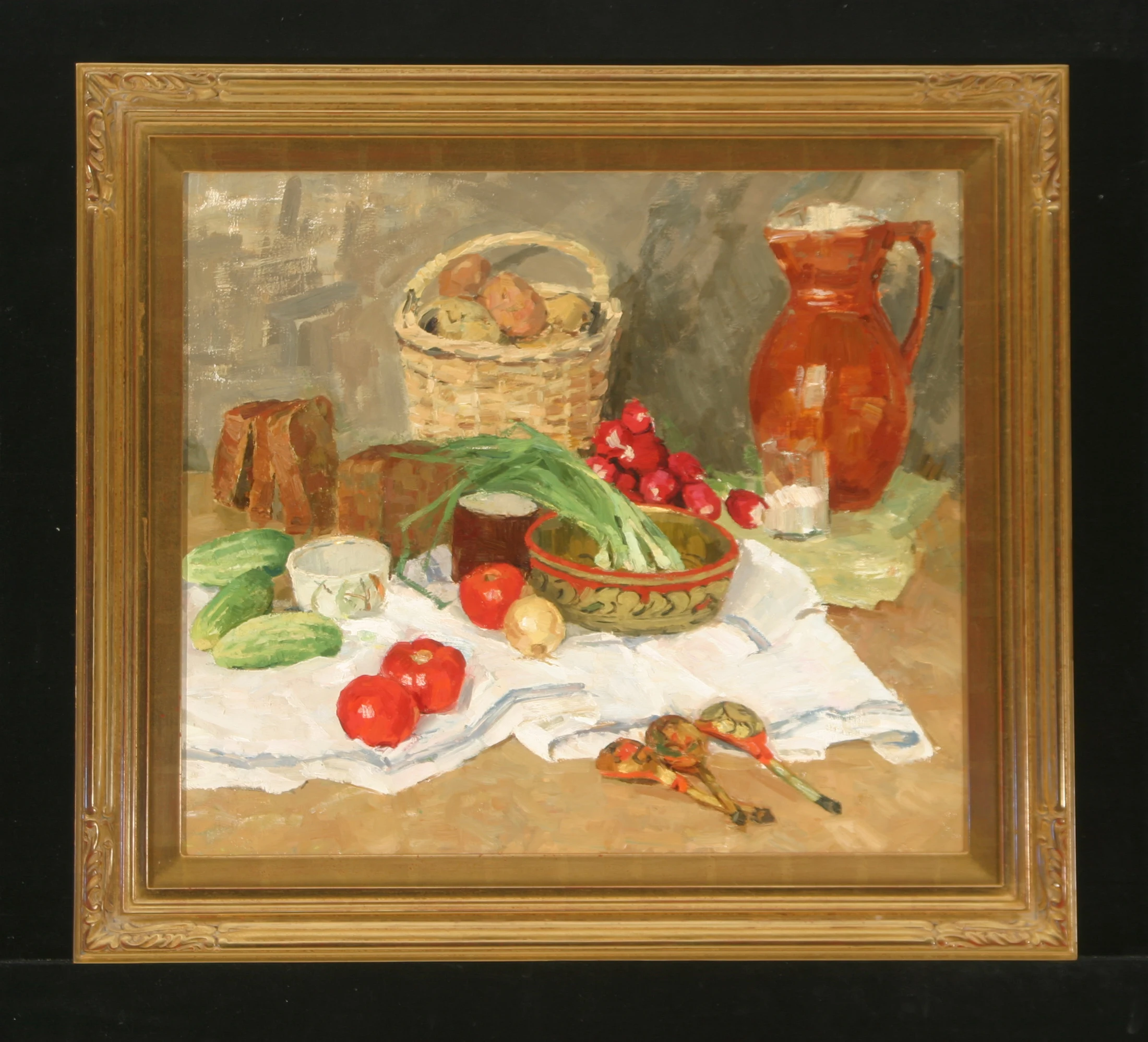 Still Life with Vegetables by Vasili Kuzmich Komolov (1918–1985)