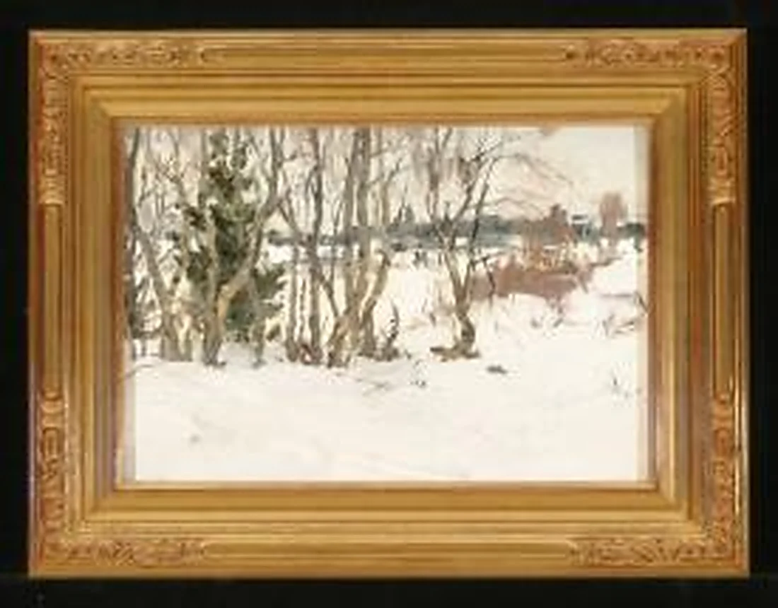 Winter in the Forest by Paulina Antonovna Komolova (1916–2008)