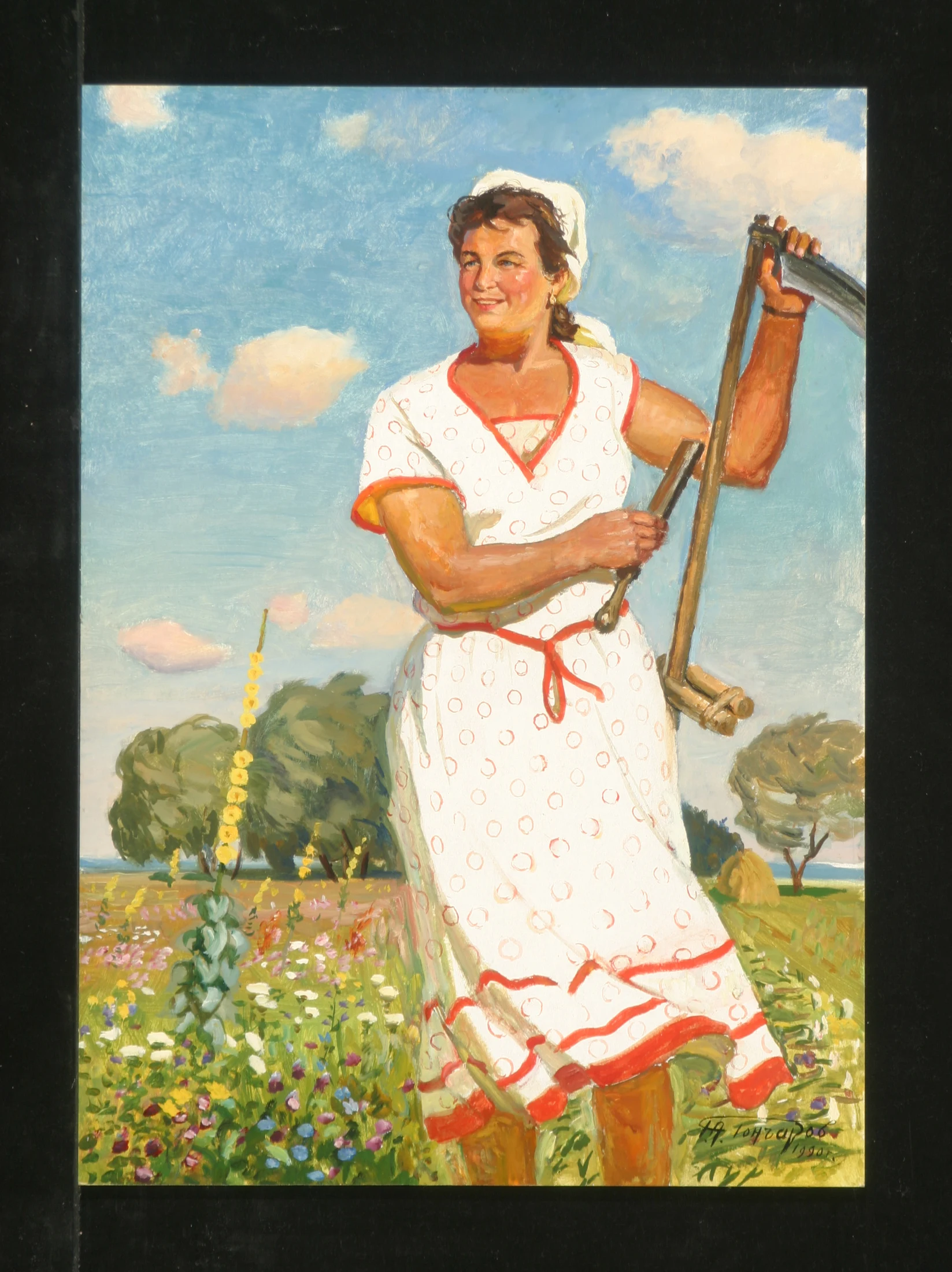 Making Hay by Grigori Andreevich Goncharov (1913–2001)