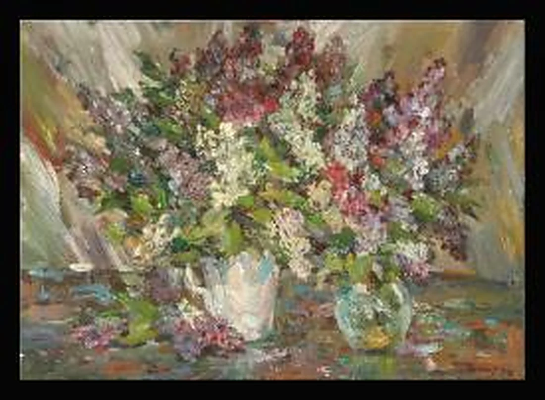 Lilacs by Yuri Pavlovich Novikov (b. 1937)