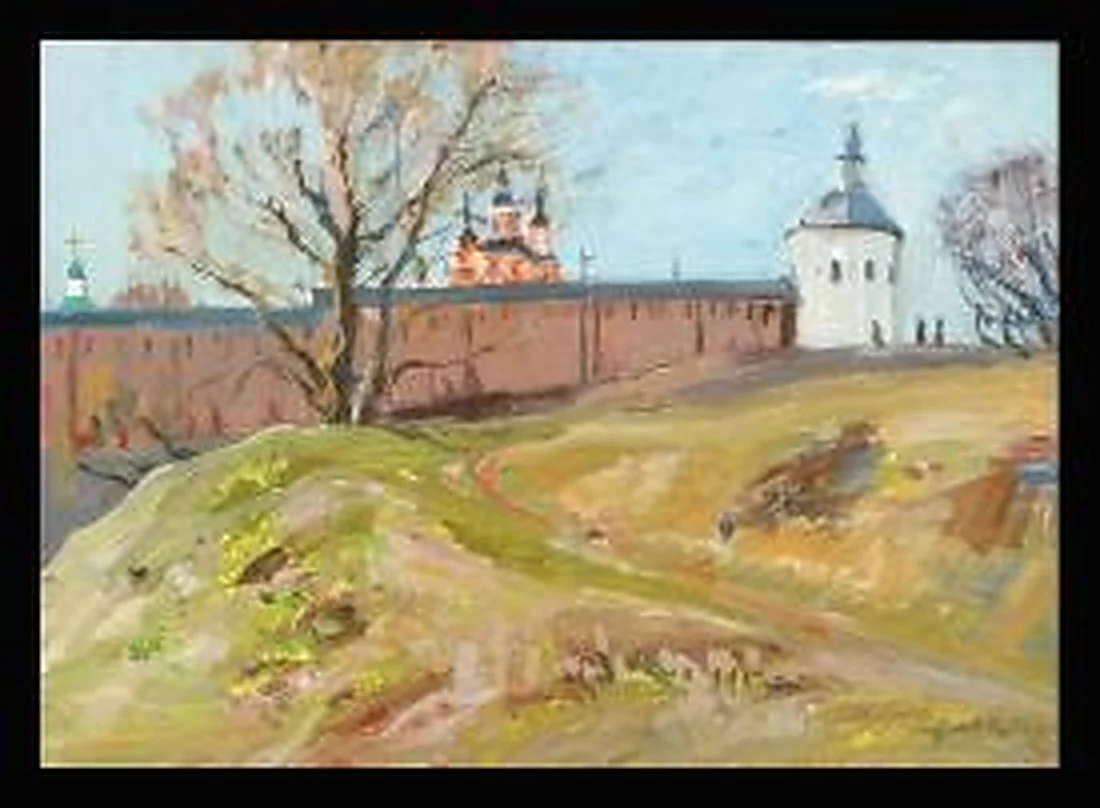 Svensk Monastery by Viktor Vasilievich Vorobev (b. 1925)