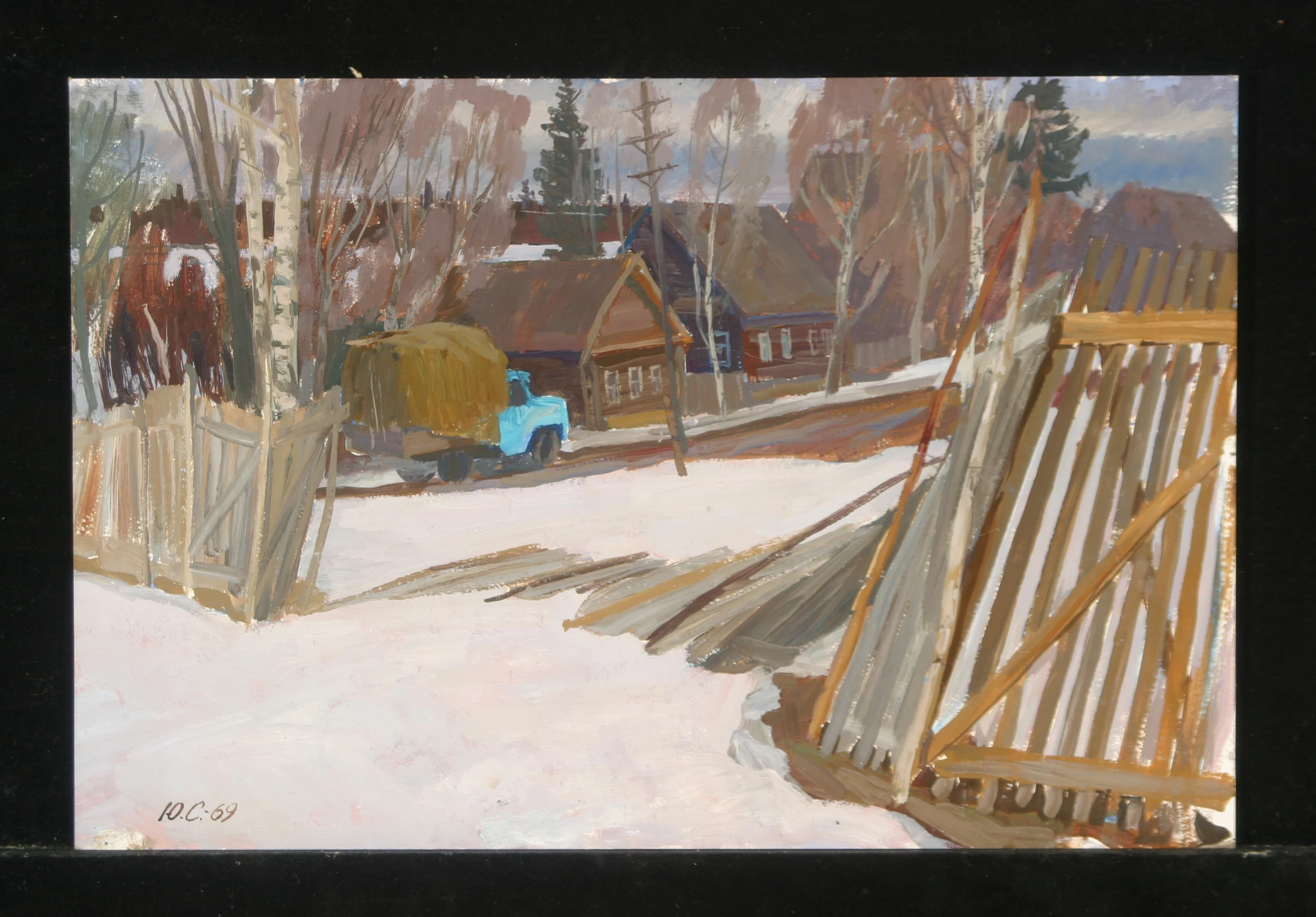 Small Town by Yuri Petrovich Sanin (1939–1997)