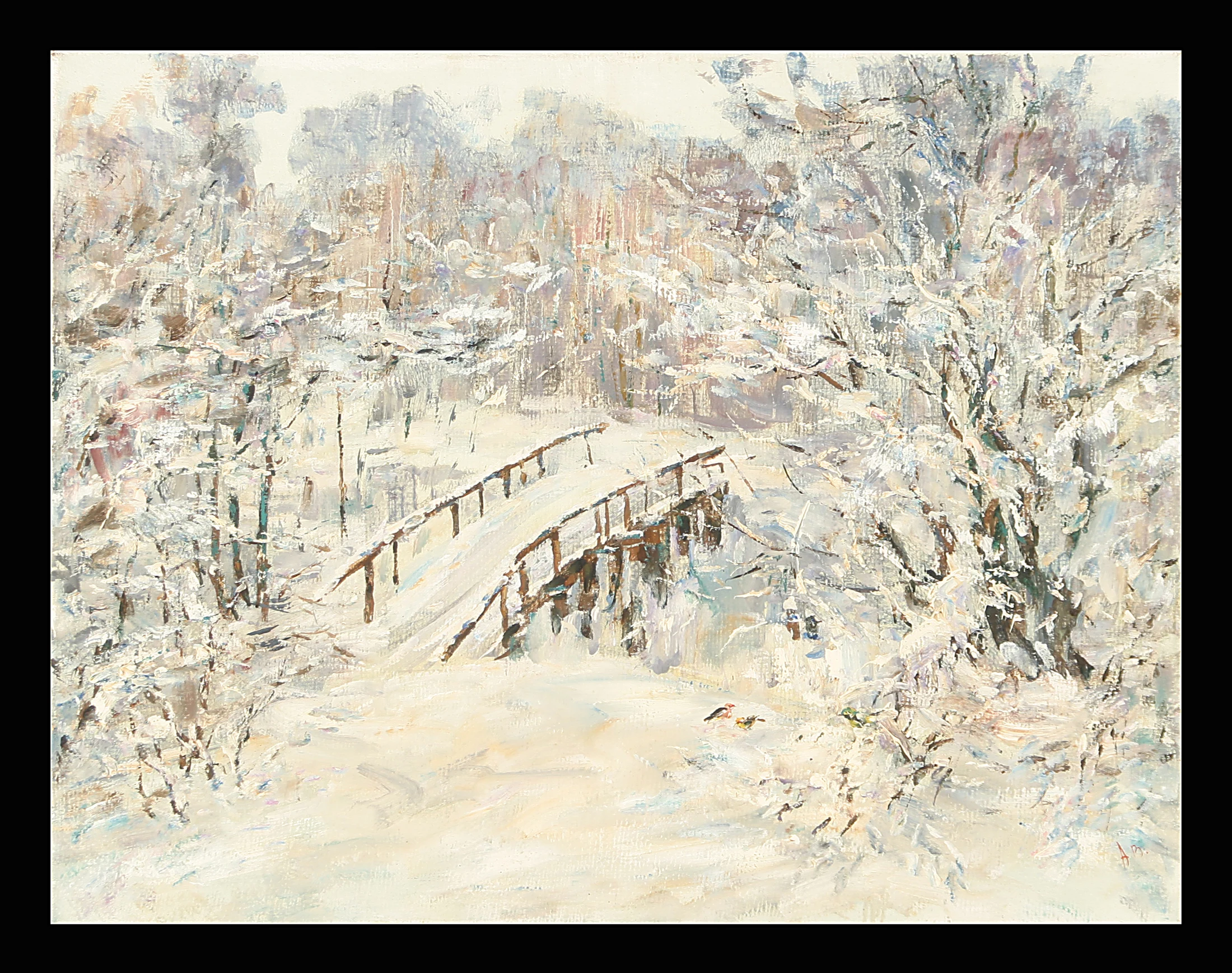 Bridge by Anatoli Akimovich Voronov (b. 1937)