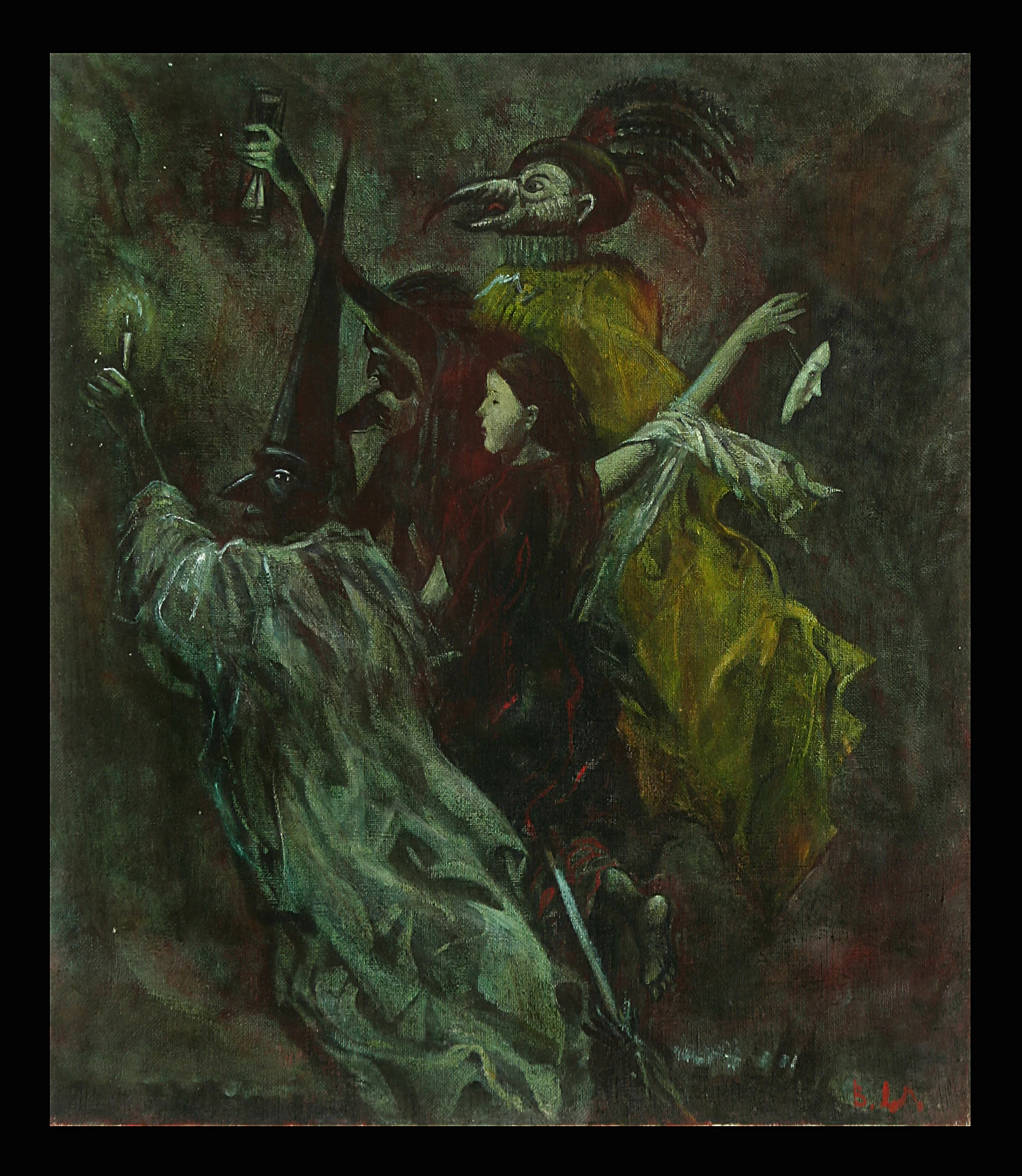 Harlequin by Vera Andreevna Mylnikova (b. 1950)