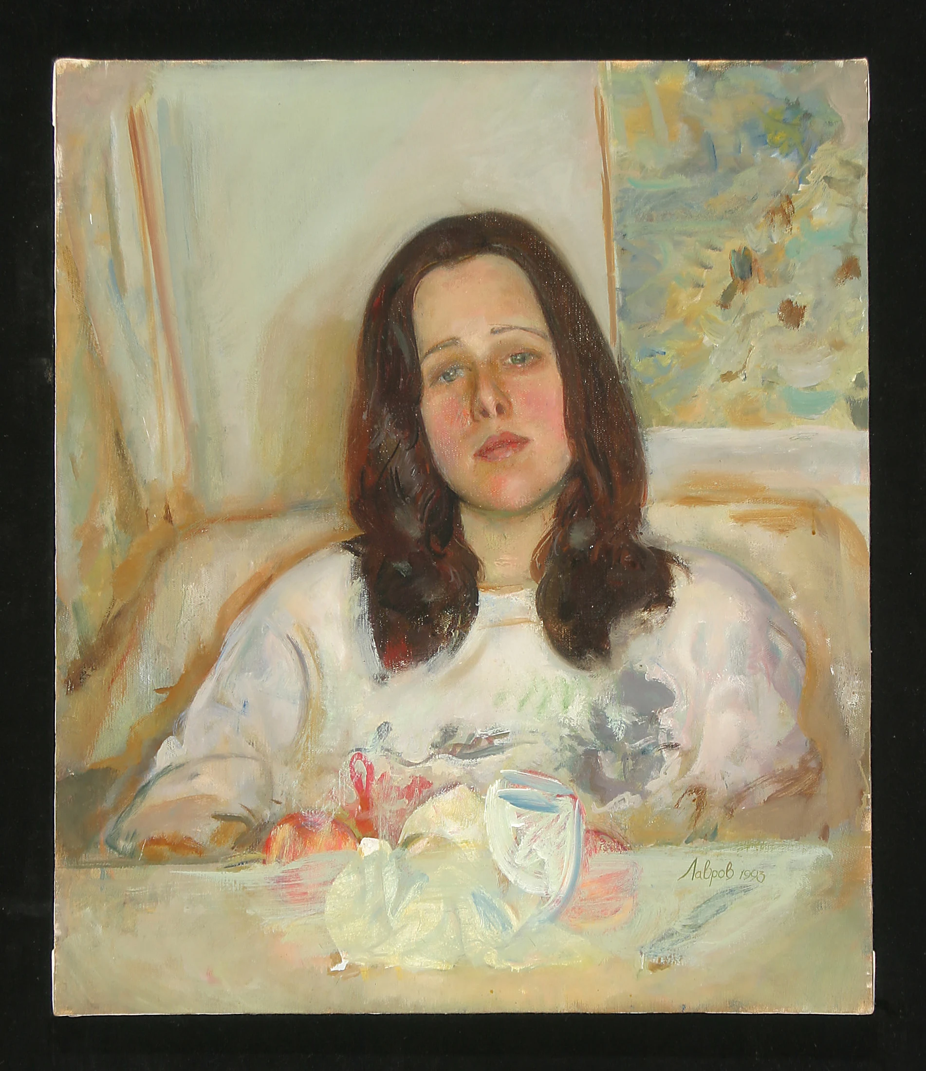 A Girl by Alexander Nikolaevich Lavrov (b. 1955)