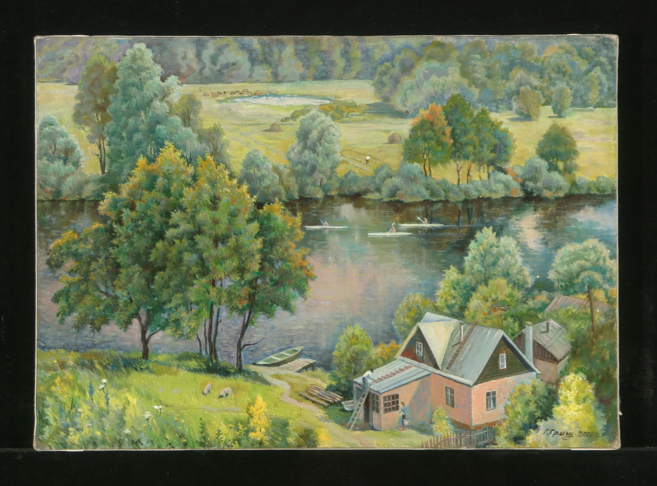 On the River Voronezh by Gennadi Grigorevich Grishchenko (b. 1940)