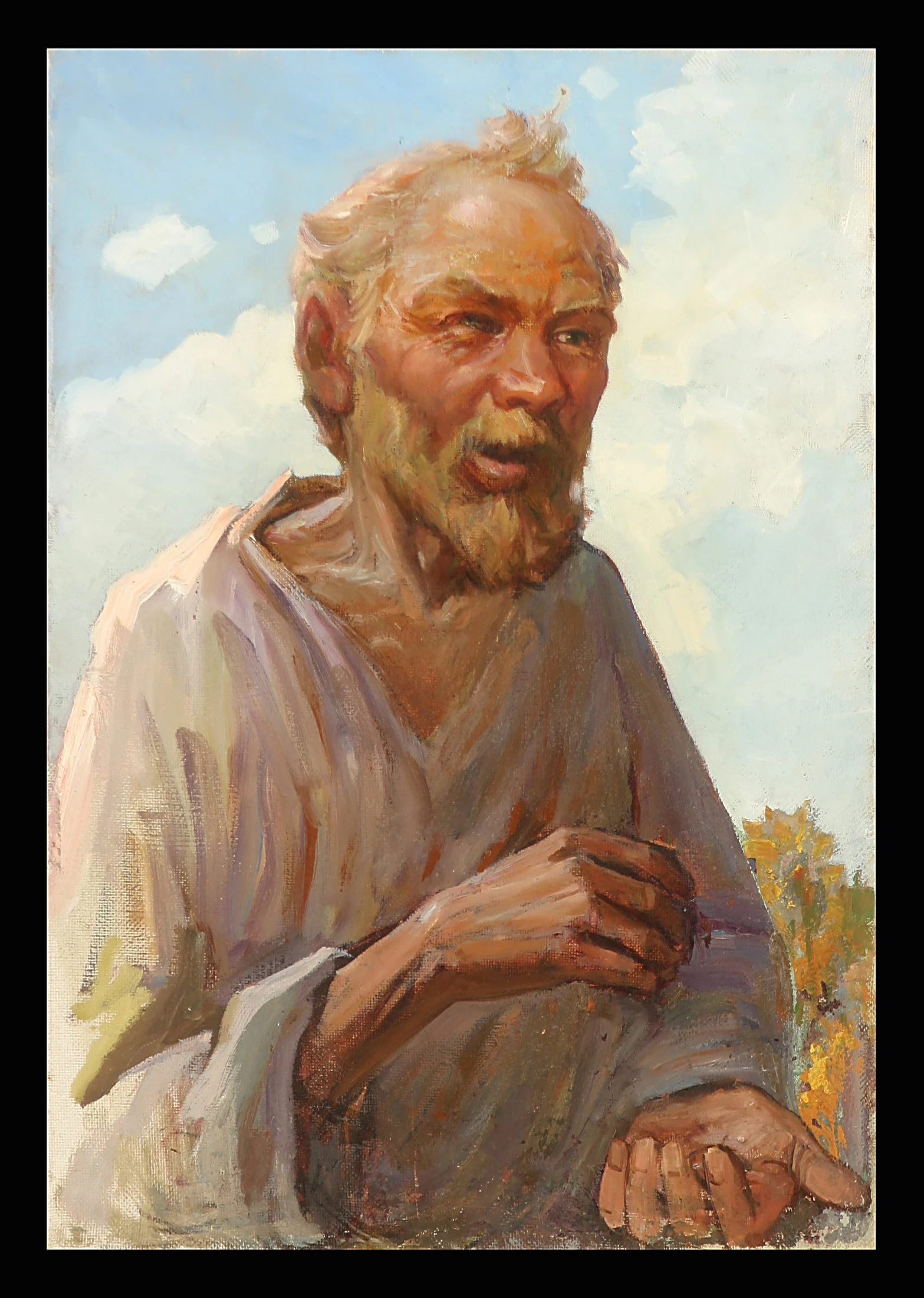 A Peasant by S. I. Malikov (b. 1918)