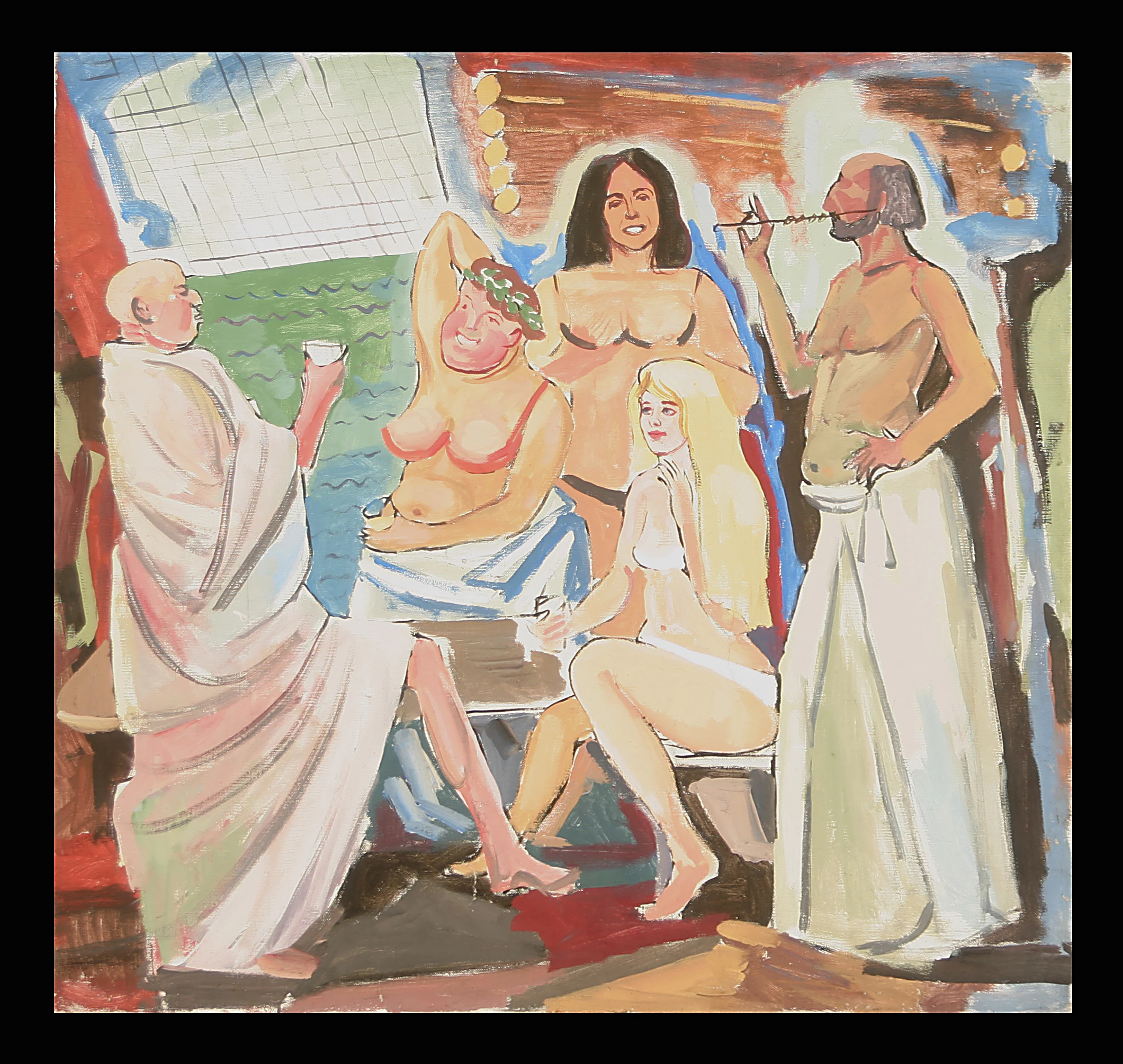 In the Sauna by Yevgeni Borisovich Khoroshilov (1930–1982)