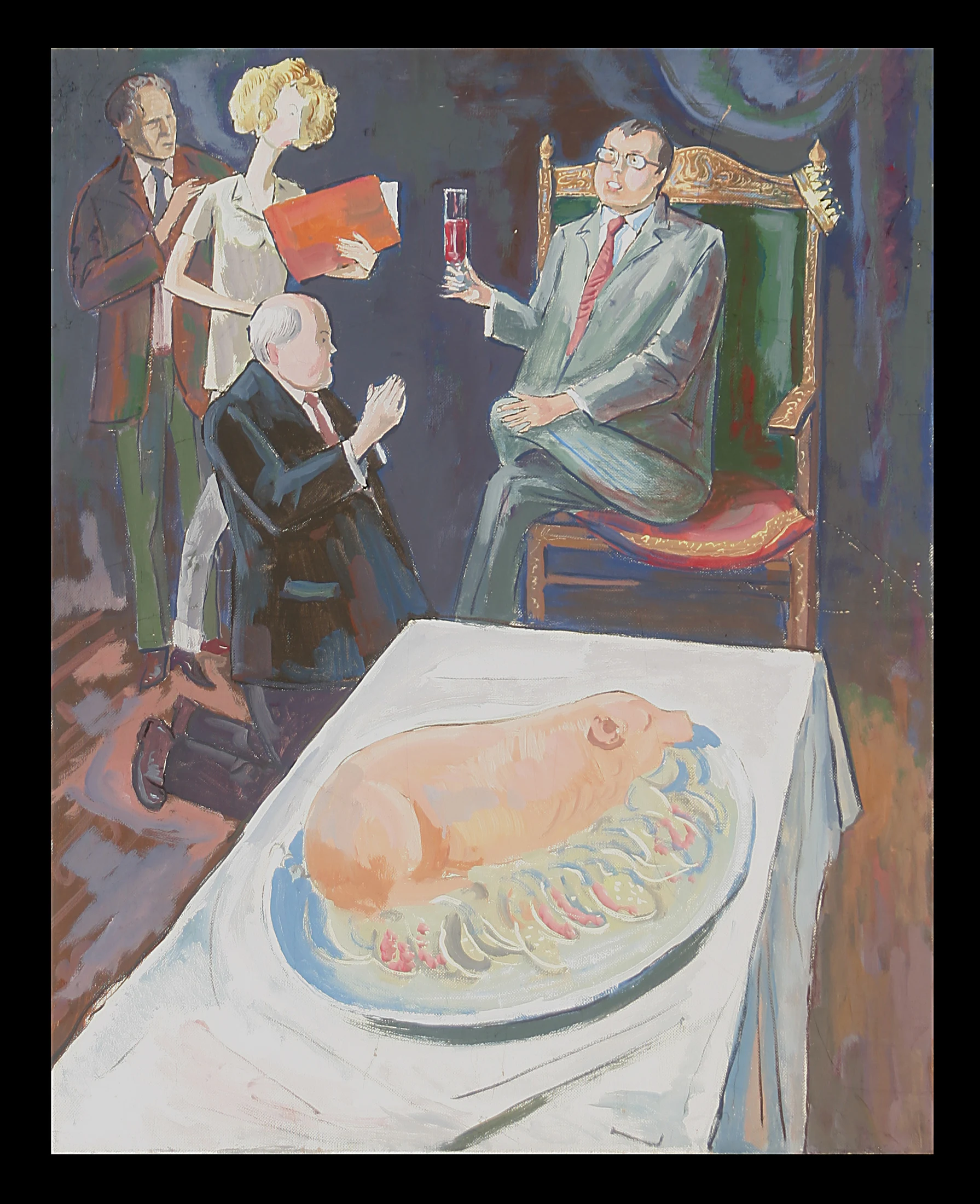 Like a King at a Birthday Party by Yevgeni Borisovich Khoroshilov (1930–1982)