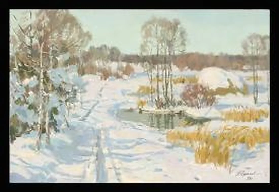 Winter by Edouard Panteleimonovich Efanov (b. 1938)