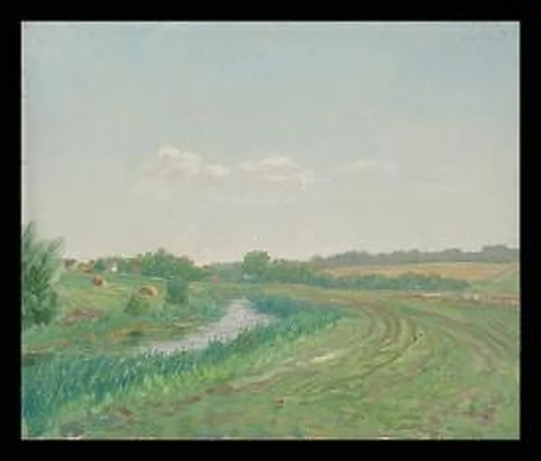 Rivulet Kurlak (Village Mokhovoye) by Alexander Mikhailovich Kurzanov (b. 1938)