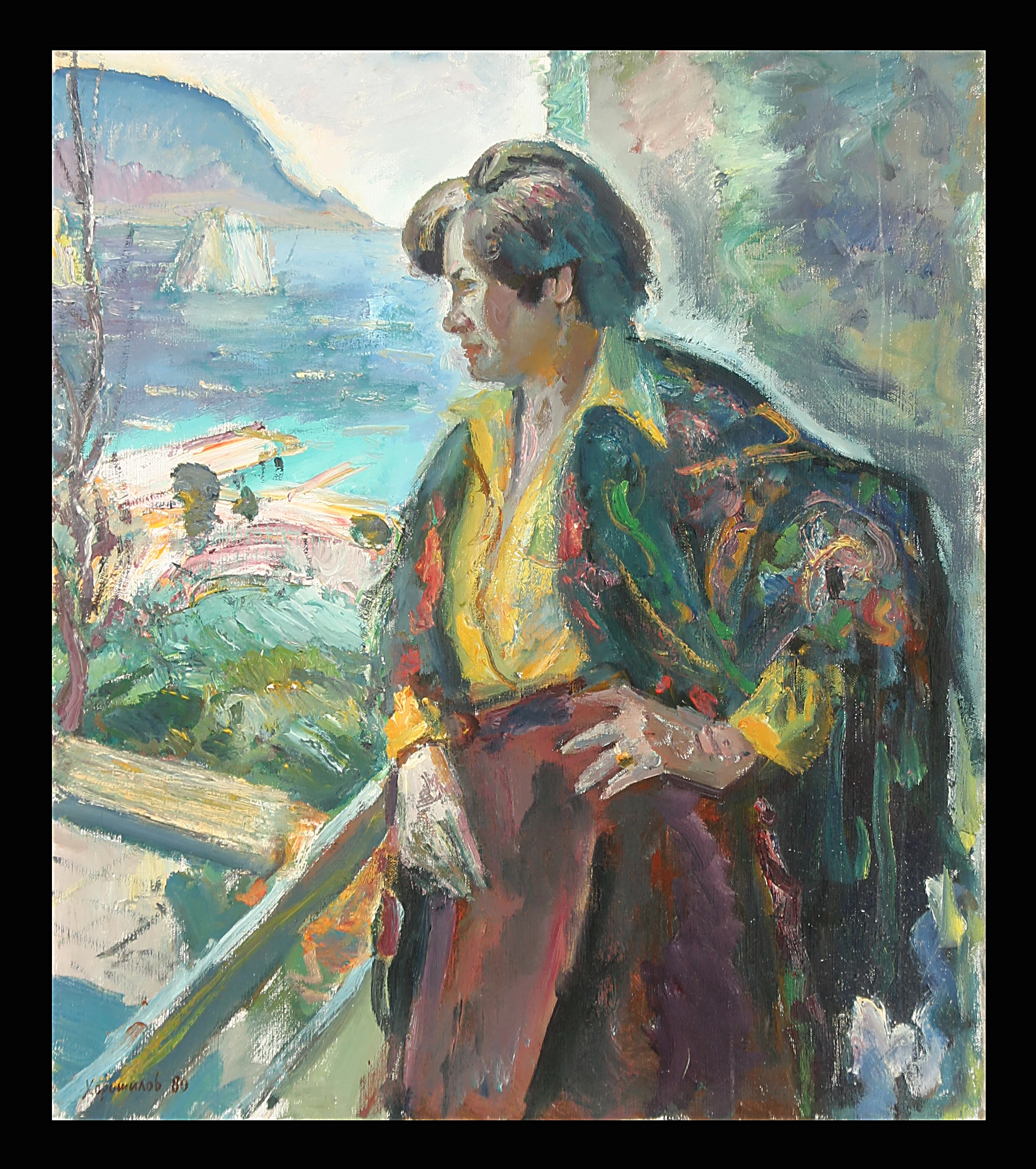 Portrait of the Artist's Wife by Yevgeni Borisovich Khoroshilov (1930–1982)