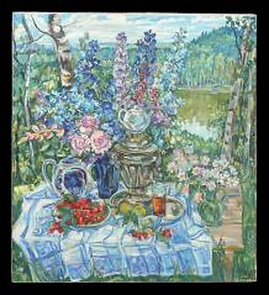 Still Life Near My Lake by Natalia Vasilievna Suvorova (b. 1941)