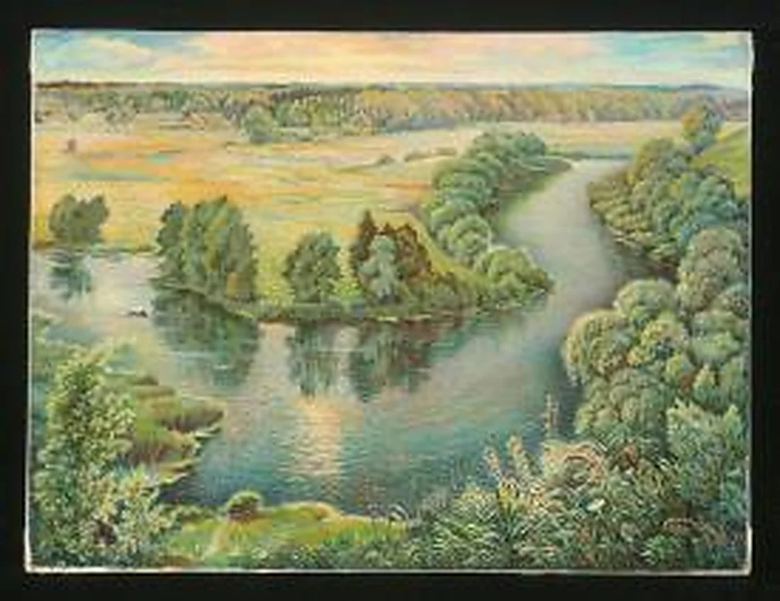 On the River Voronezh by Gennadi Grigorevich Grishchenko (b. 1940)