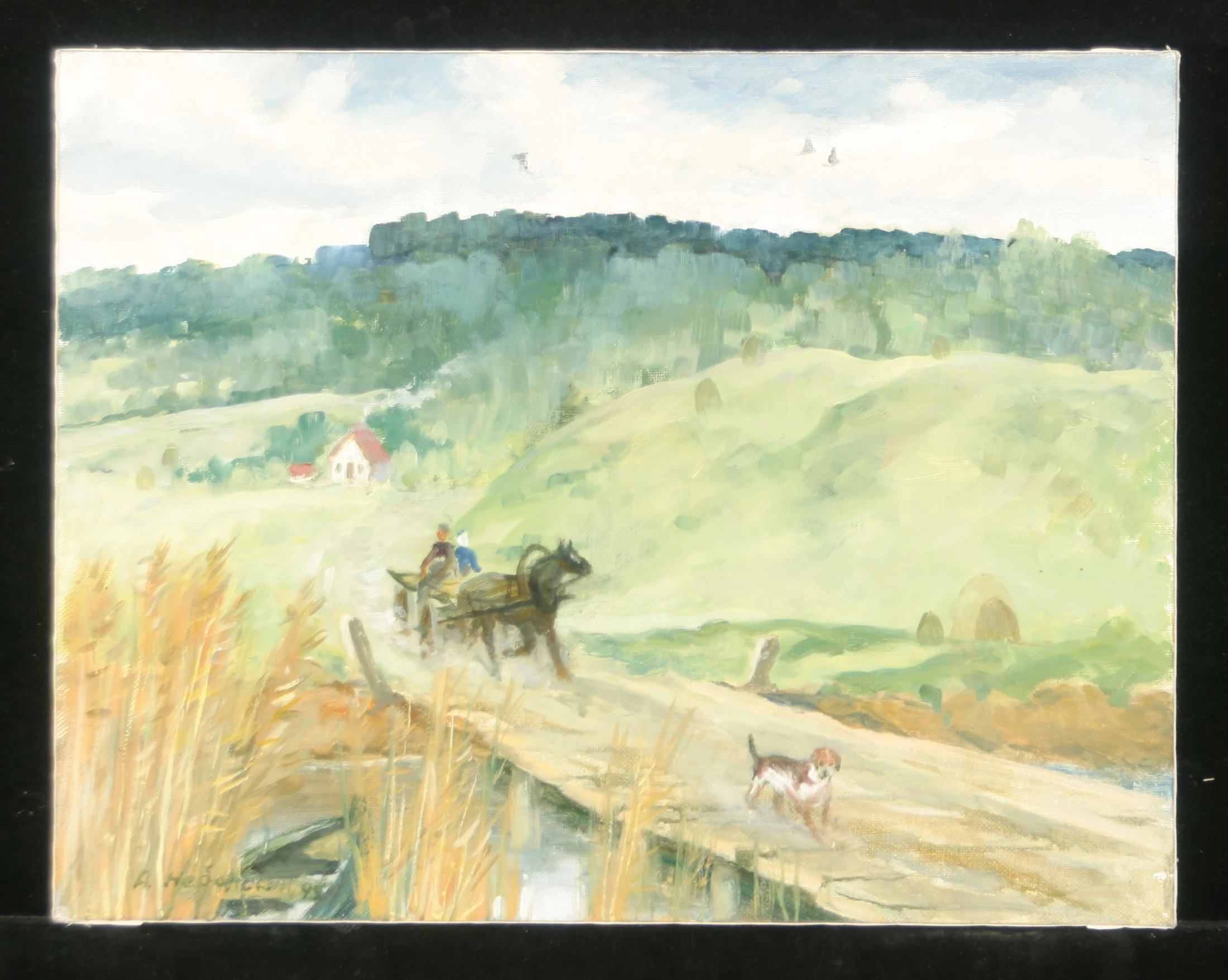 On the Bridge by Anatoli Alekseevich Nebolsin (1934–2006)