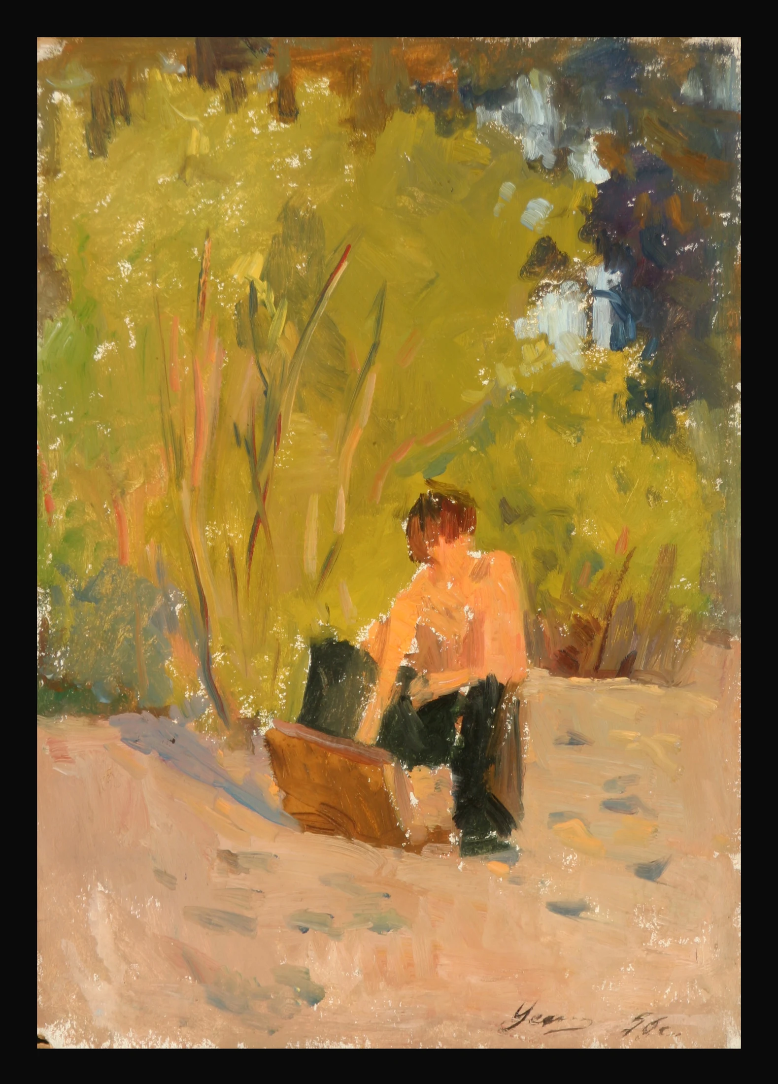 Making Sketches by Kseniya Nikolaevna Uspenskaya (b. 1922)