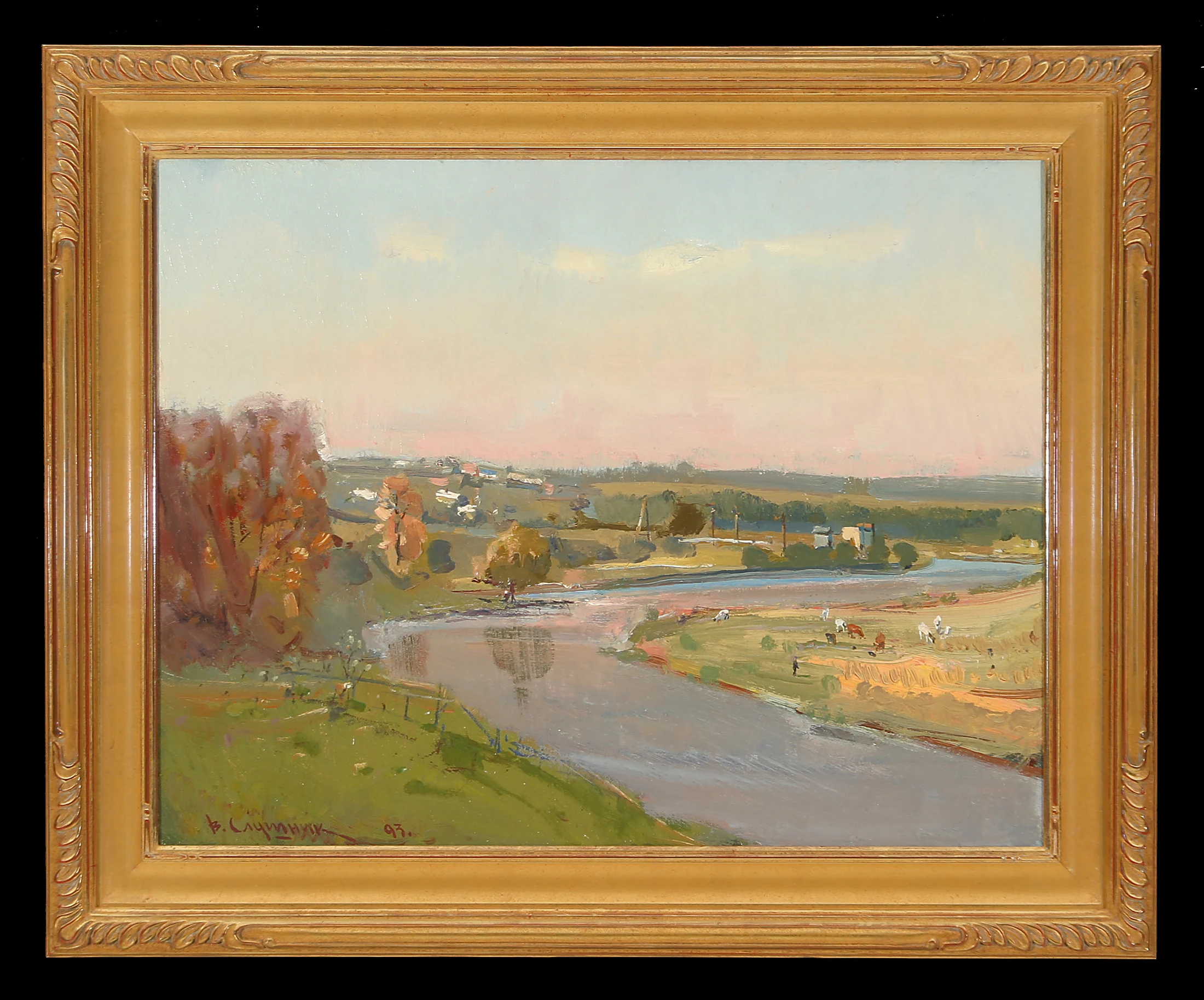 Evening by Viktor Petrovich Slushnik (b. 1926)