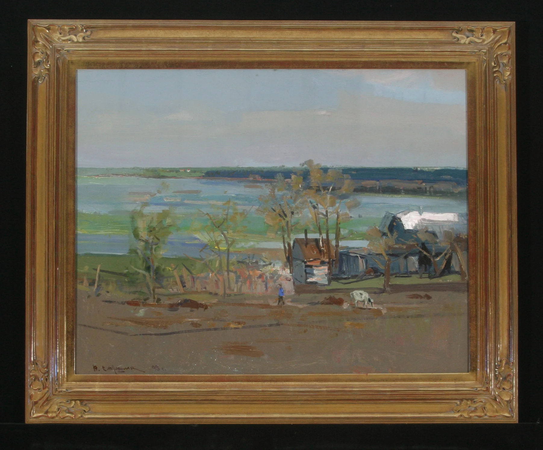 A Slope by Viktor Petrovich Slushnik (b. 1926)