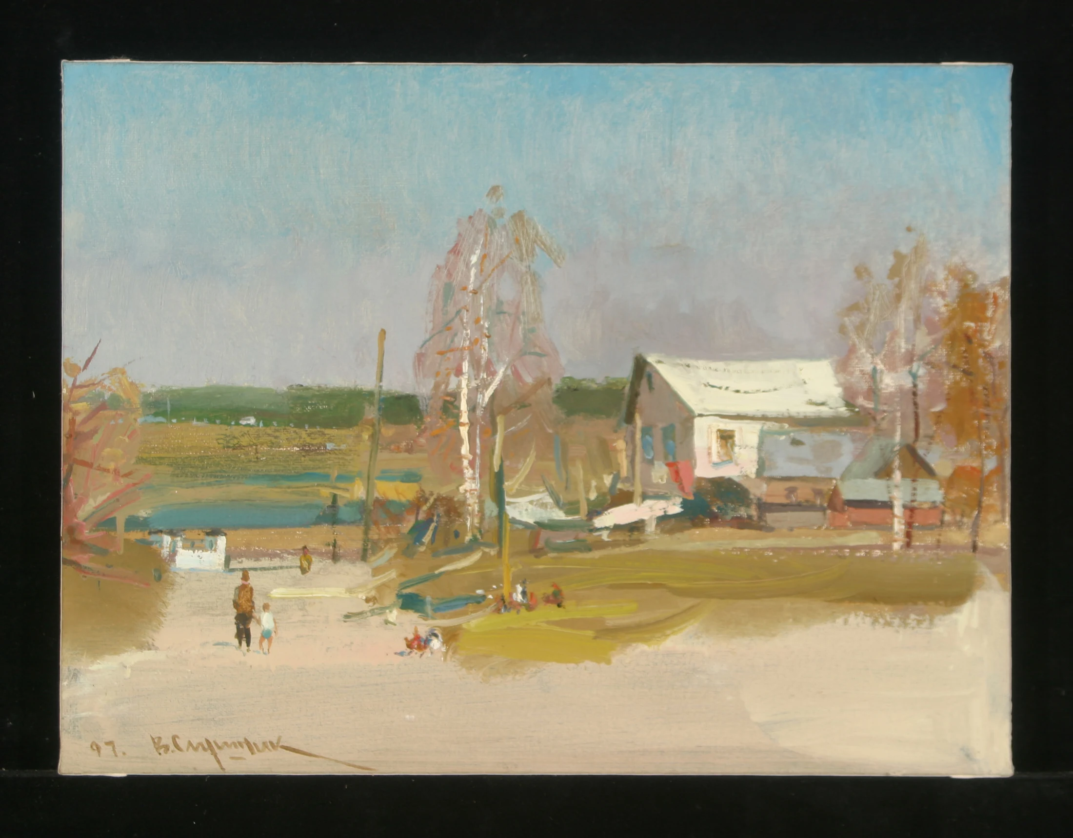 April by Viktor Petrovich Slushnik (b. 1926)