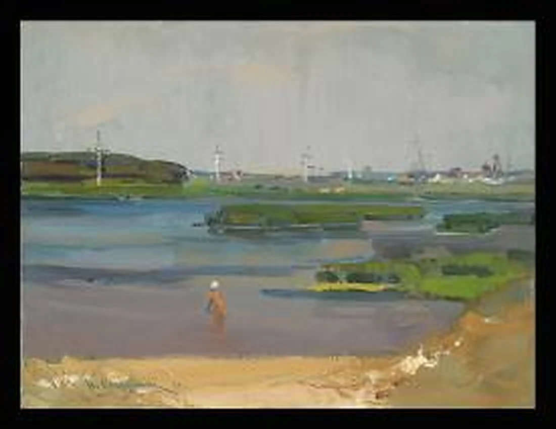 The Blue Voronezh by Viktor Petrovich Slushnik (b. 1926)