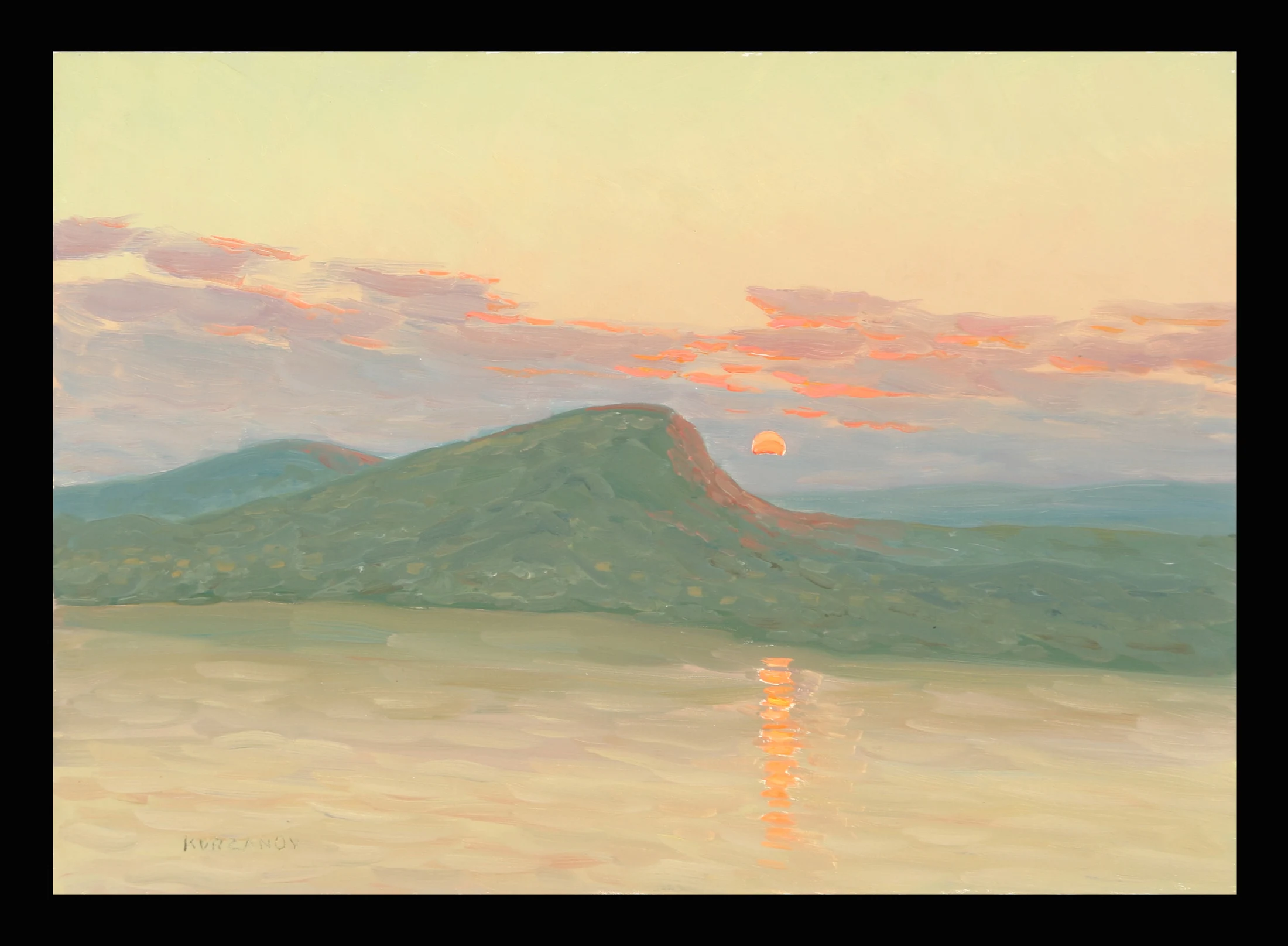 Sunset by Alexander Mikhailovich Kurzanov (b. 1938)