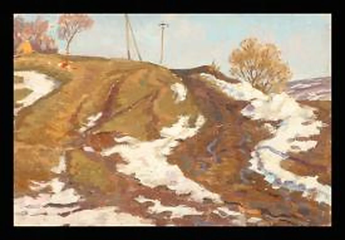 Remnant of Snow by Yuri Fedorovich Vnodchenko (b. 1927)