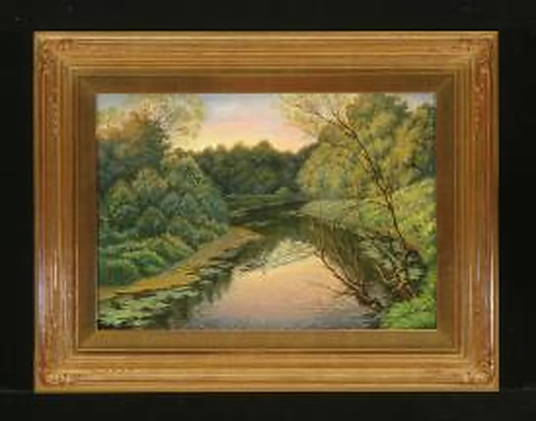 Evening on the River Khopyor by Gennadi Grigorevich Grishchenko (b. 1940)