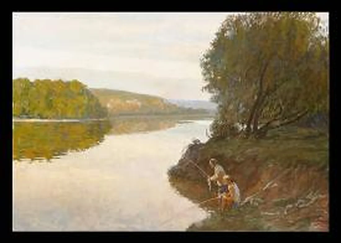 Evening on the Don by Yuri Petrovich Sanin (1939–1997)