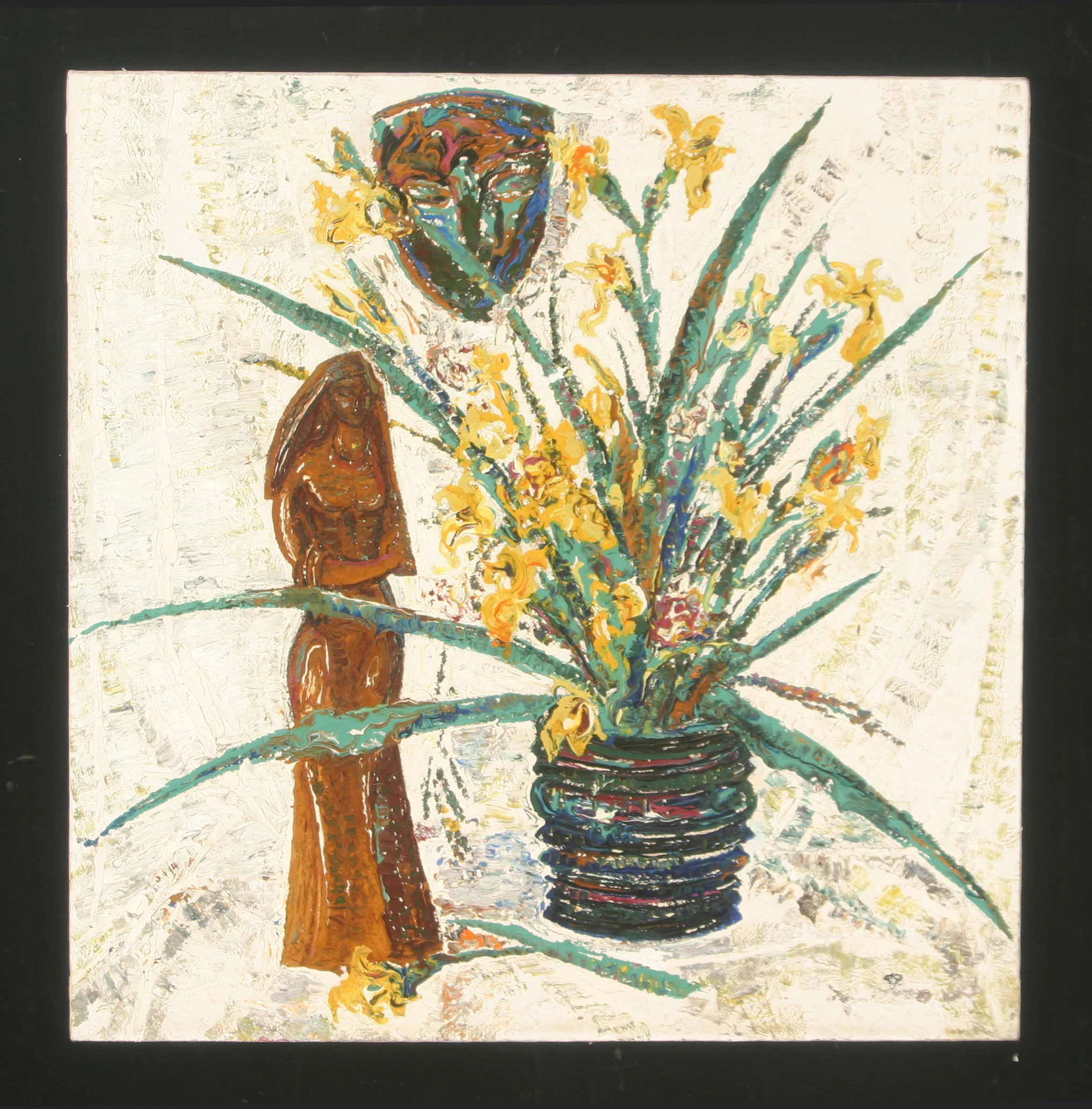 Still Life with a Sculpture by Anatoli Akimovich Voronov (b. 1937)