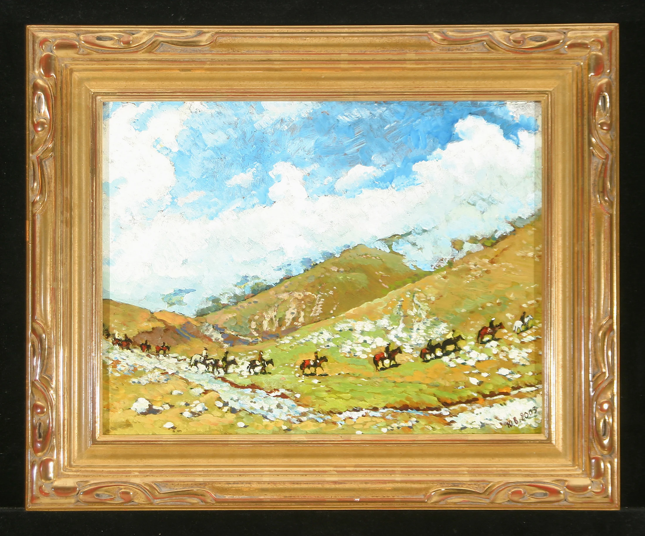 In Mountains by Yuri Fedorovich Vnodchenko (b. 1927)