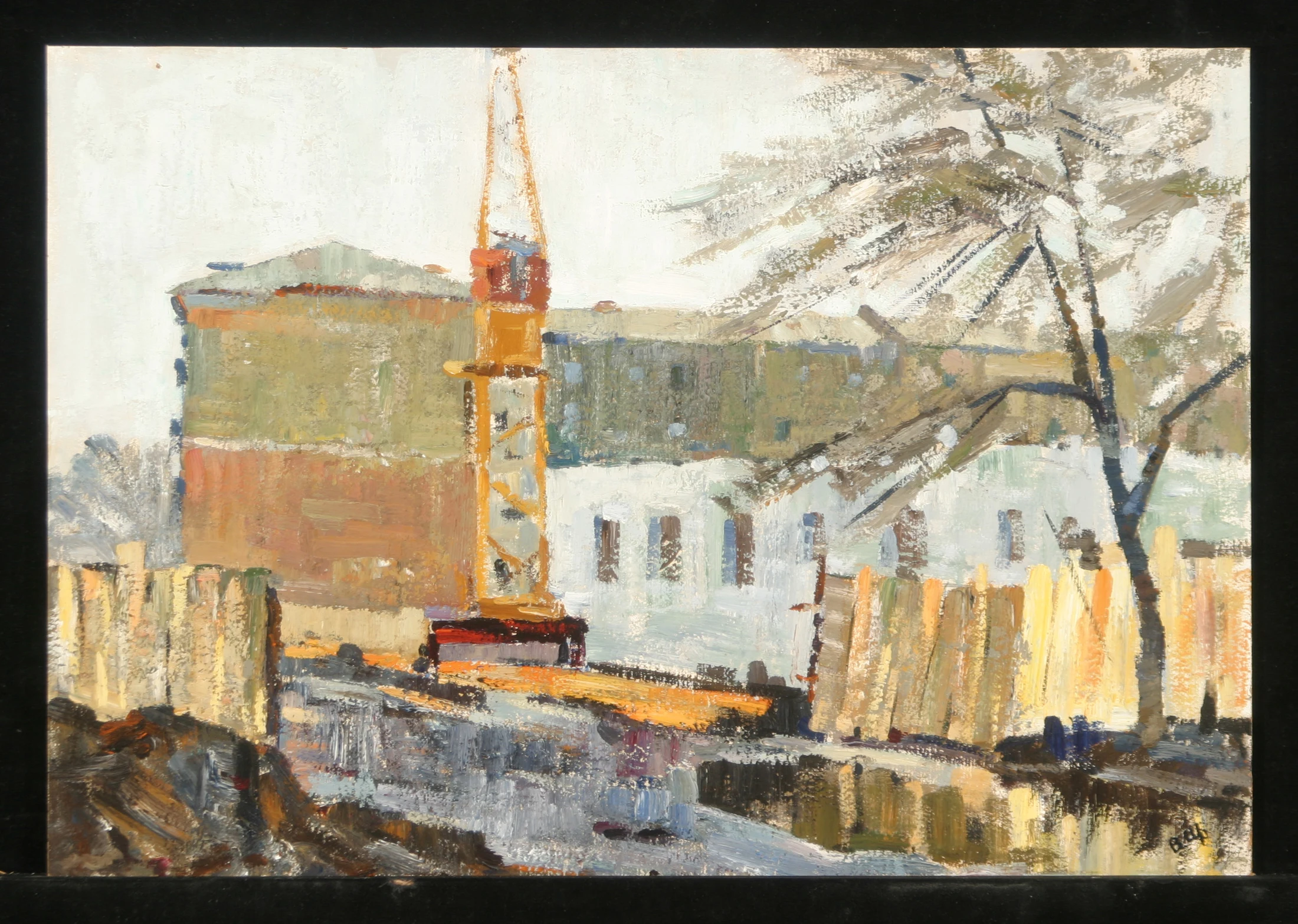 The House is Being Built by Vladimir Ilich Shchedrin (b. 1942)