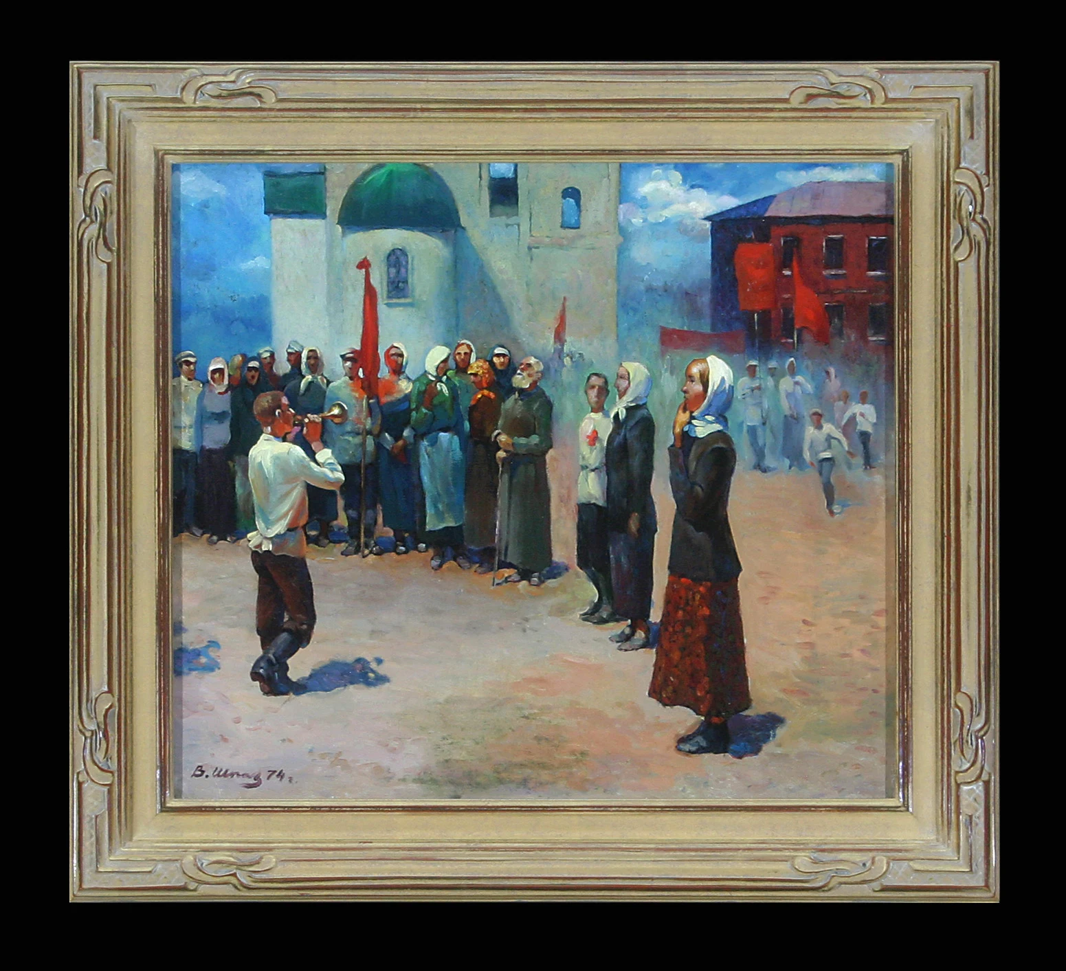 The First Holiday by Vladimir Yevgenovich Shpakovsky (b. 1950)