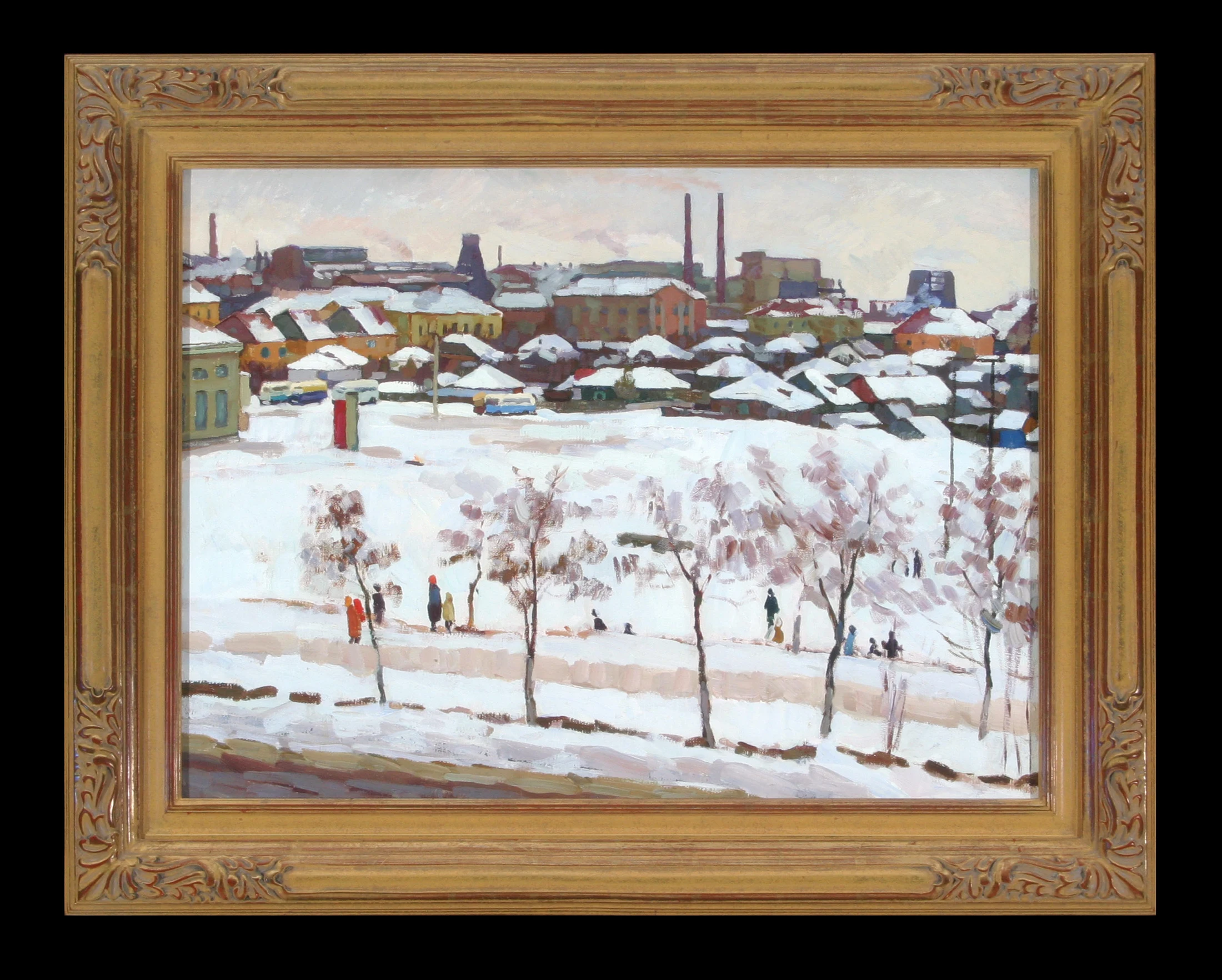 Winter at the Edge by Yuri Petrovich Dyakov (1929–2008)