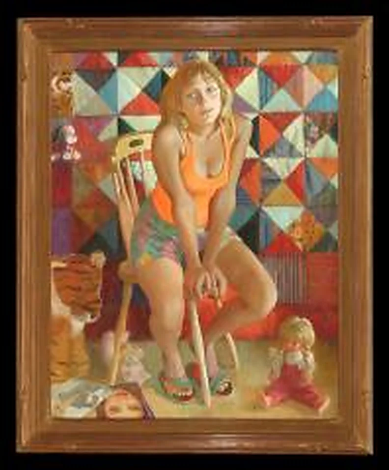 Portrait of Nadya by Vladimir Yevgenovich Shpakovsky (b. 1950)