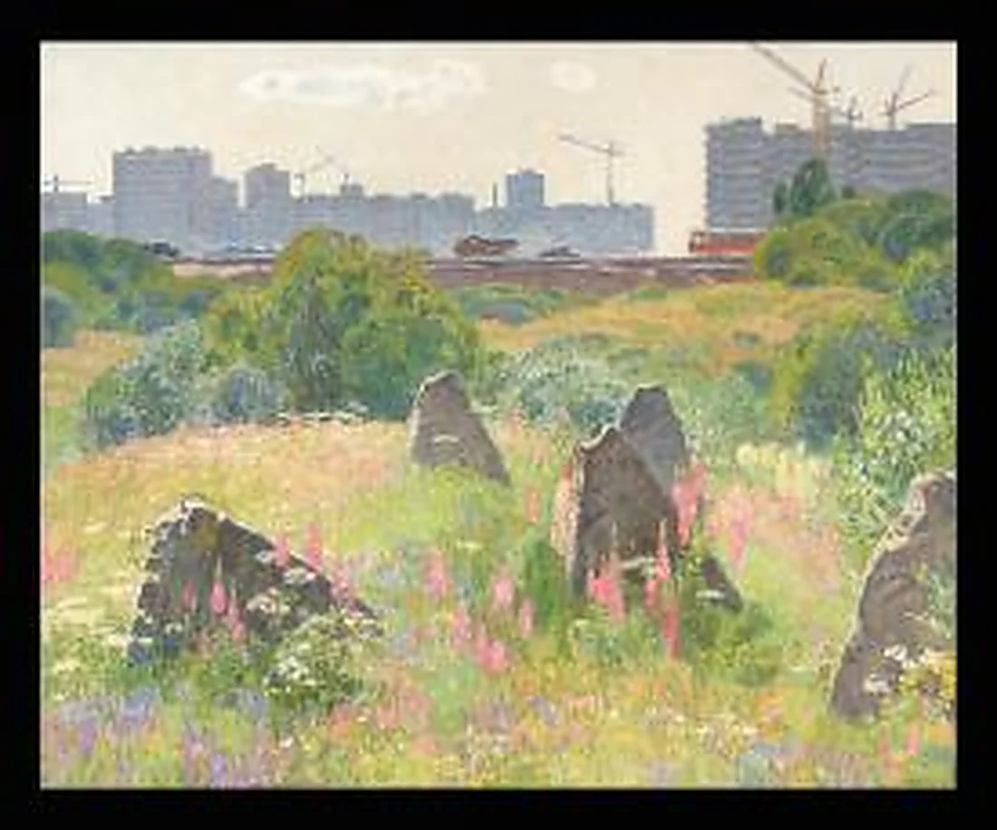 On the Outskirts of Leningrad by Nikolai Nikolaevich Galakhov (b. 1928)