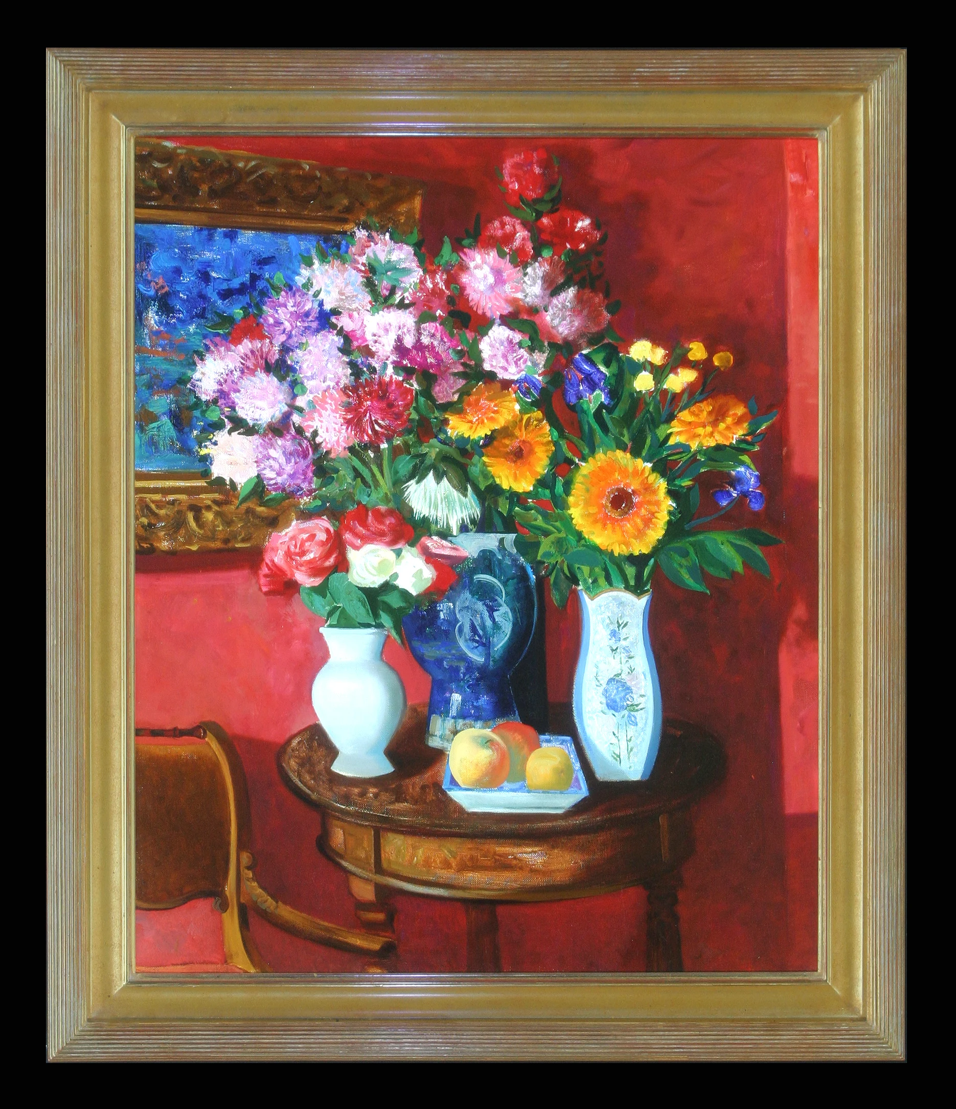 Still Life in the Red Diningroom by Aleksei (Alosha) Leonidevich Sokolov (b. 1981)