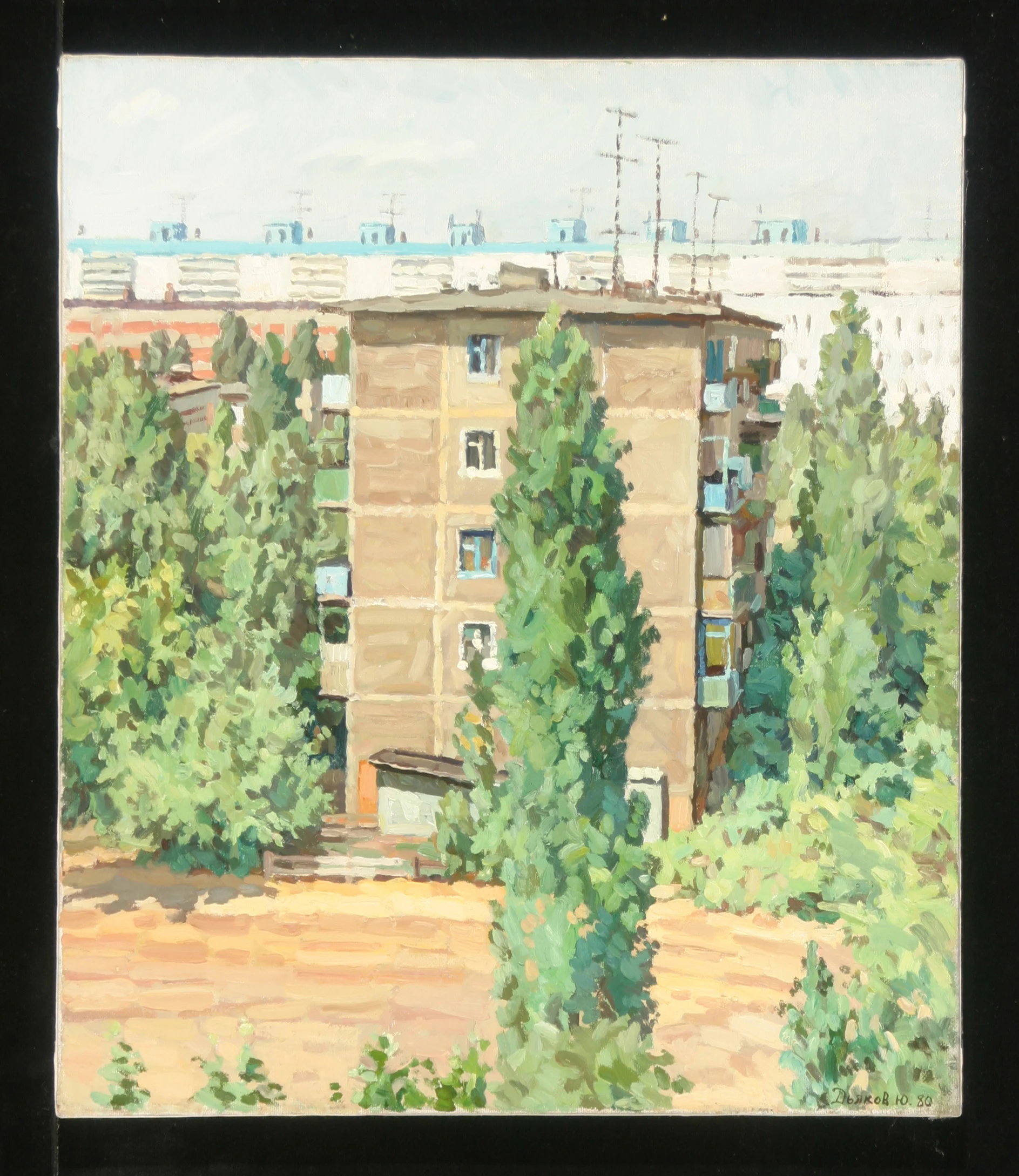 At the Window. A House by Yuri Petrovich Dyakov (1929–2008)