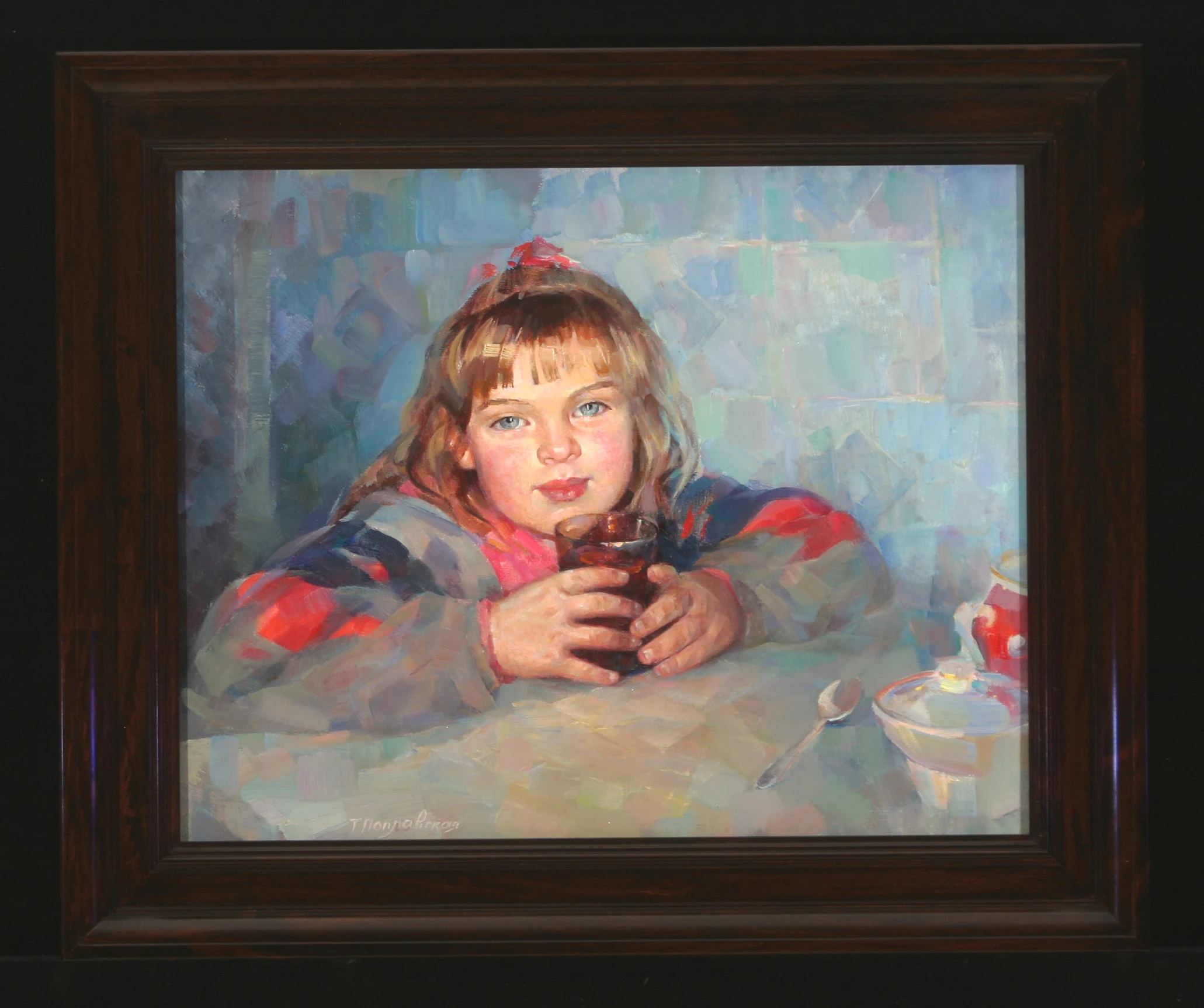 Portrait of Vikushy by Tatyana Tikhonovna Poplavskaya (b. 1955)