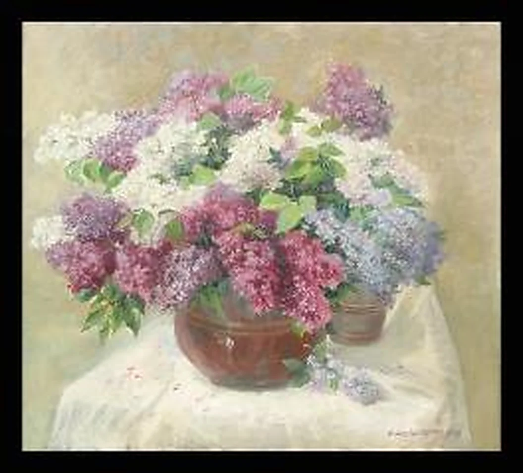 Lilacs by Anatoli Alekseevich Nebolsin (1934–2006)