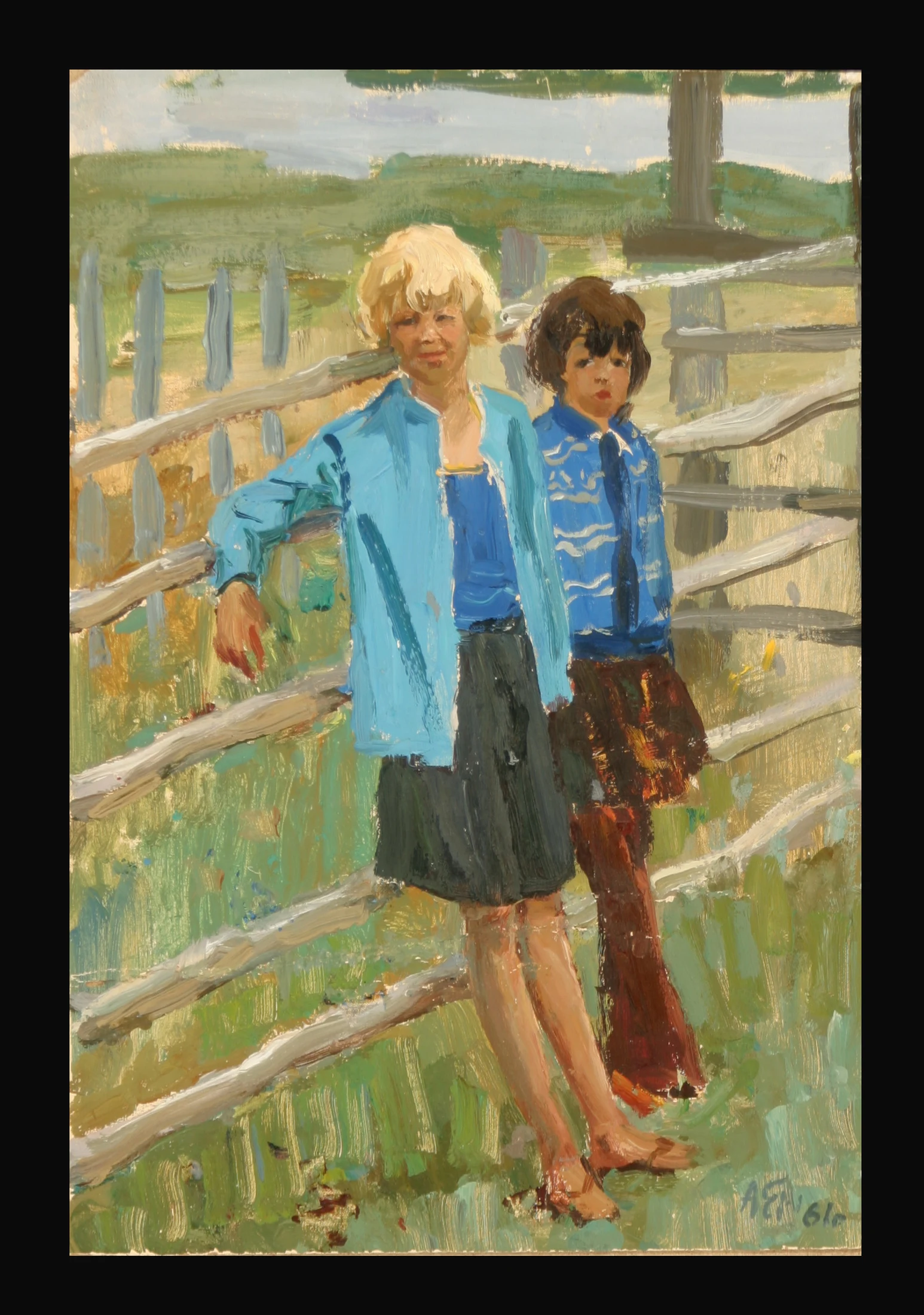 In the Sunshine by Aleksei Pavlovich Eremenko (1922–1997)