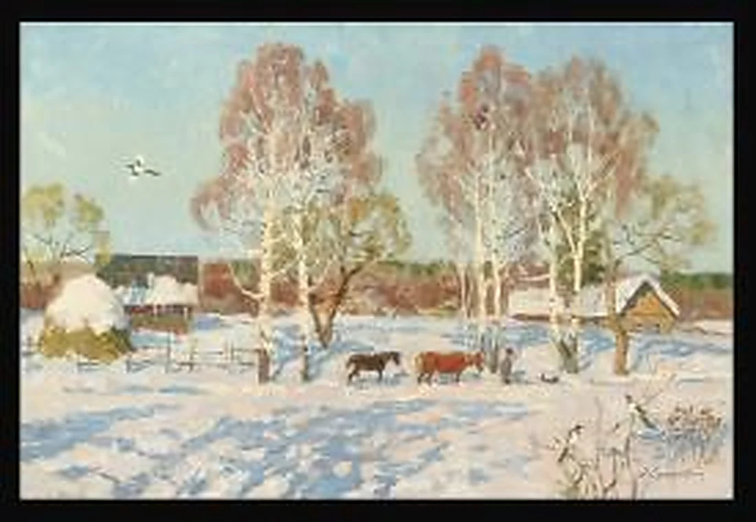 Toward Spring by Edouard Panteleimonovich Efanov (b. 1938)