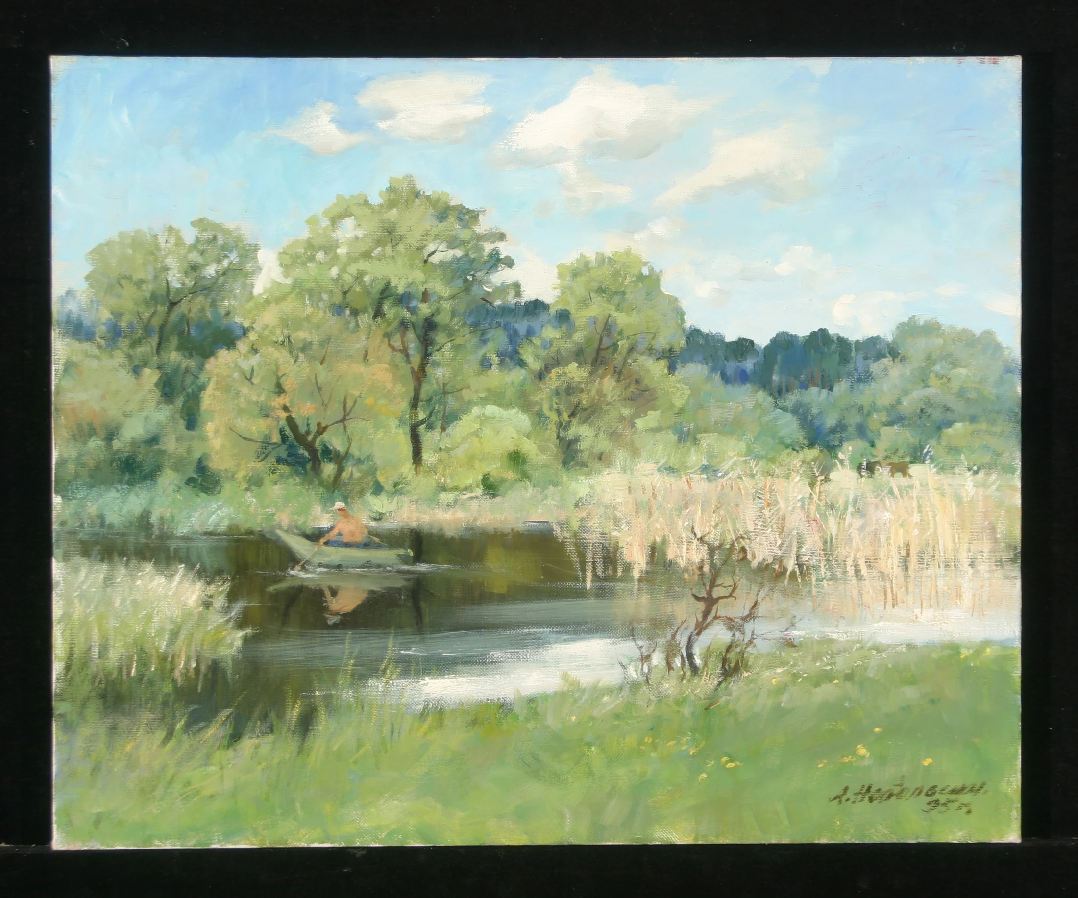 The End of Summer by Anatoli Alekseevich Nebolsin (1934–2006)