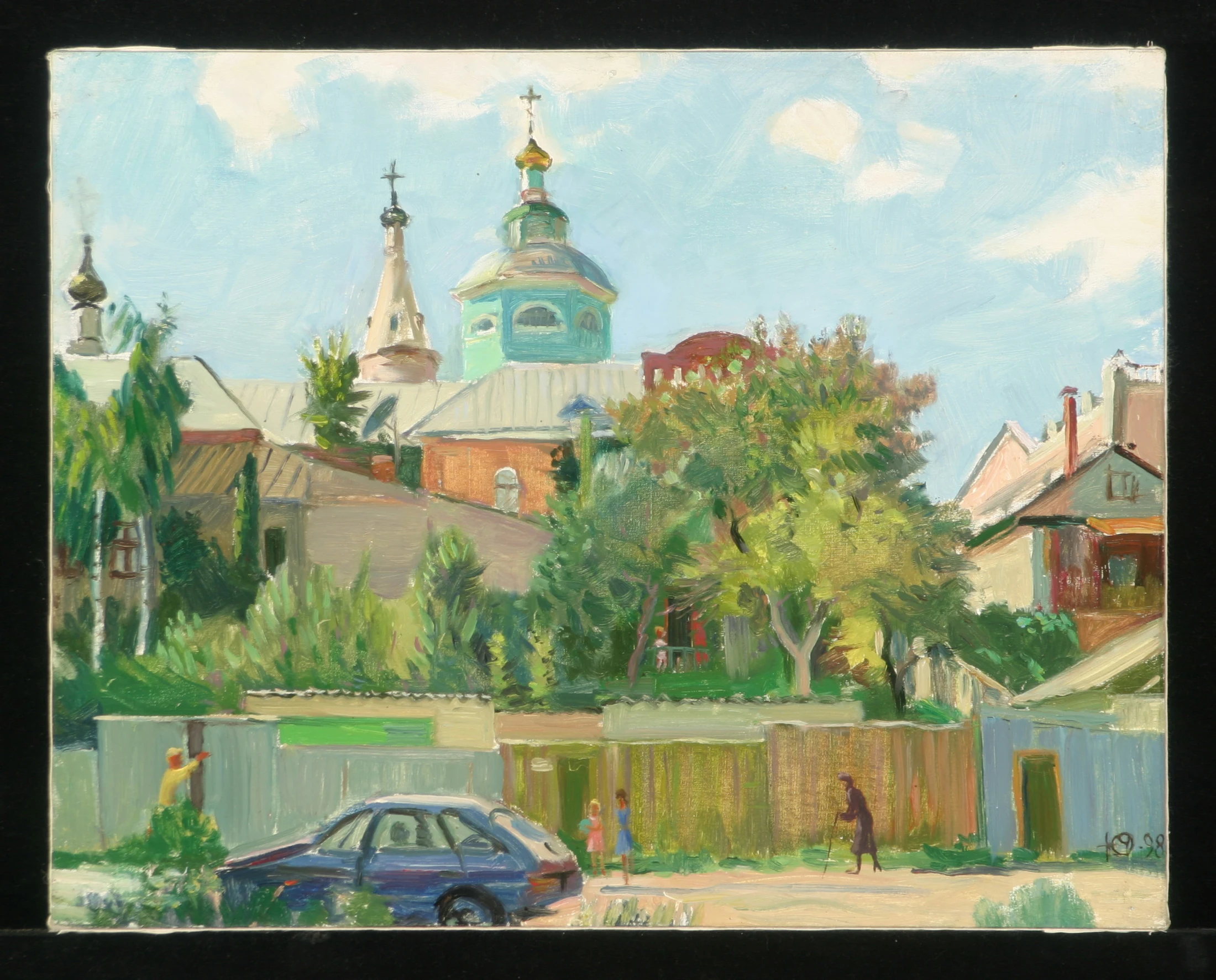 Okatov Monastery by Yuri Alekseevich Chernikov (b. 1939)