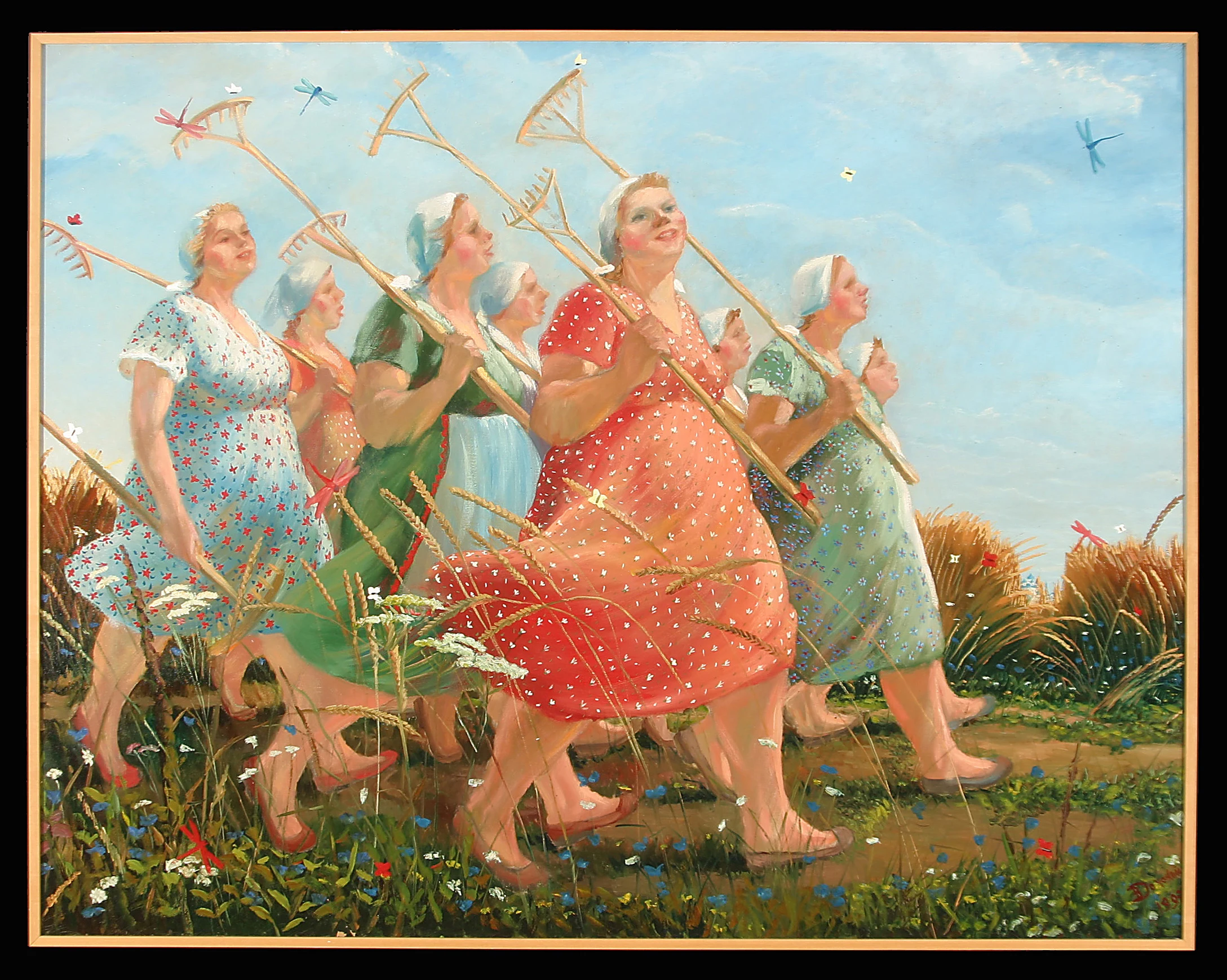 With a Merry Song by Viktor Andreevich Donskoi (b. 1945)