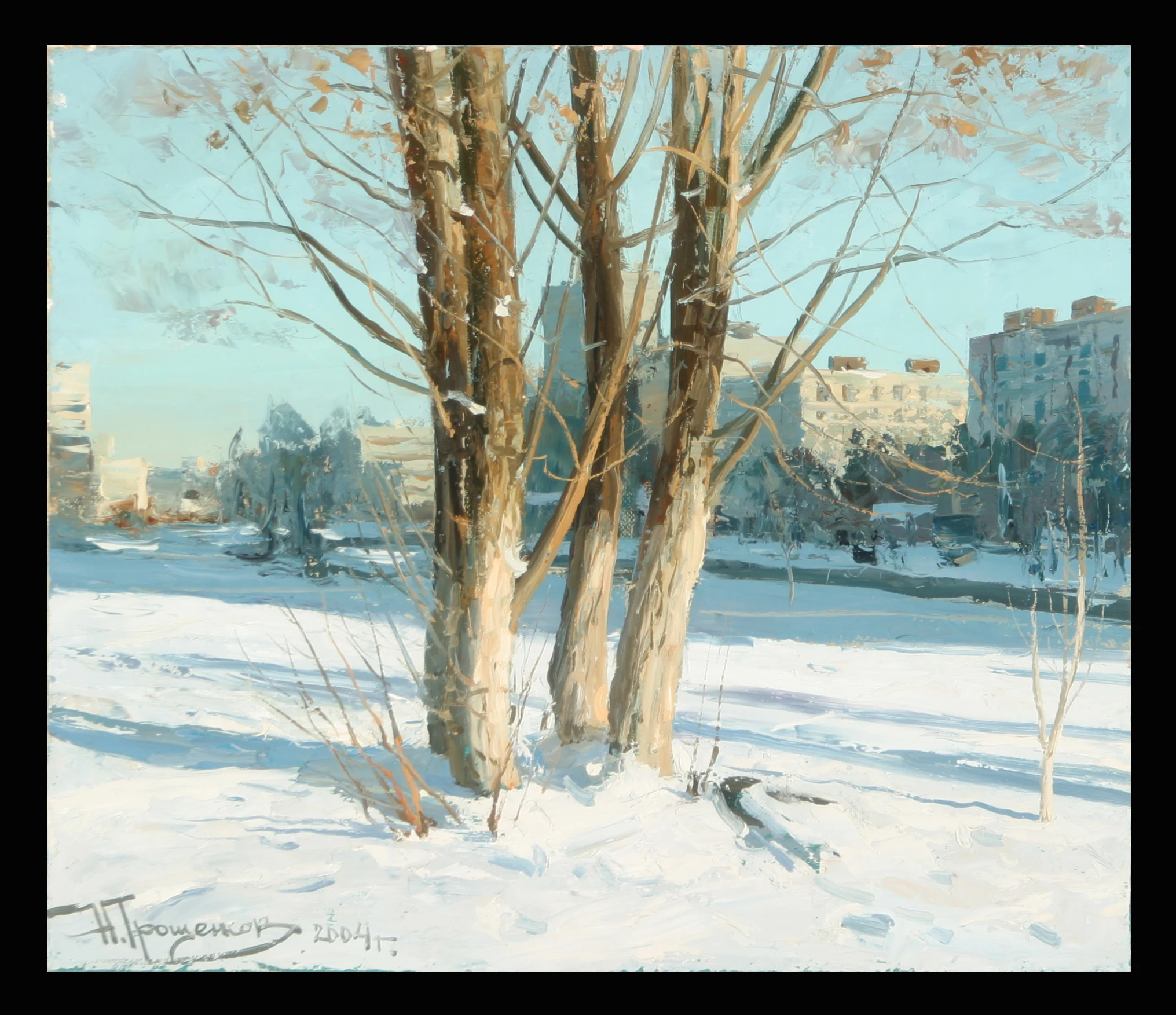 Trees. Winter by Nikolai Viktorovich Troshchenkov (b. 1961)