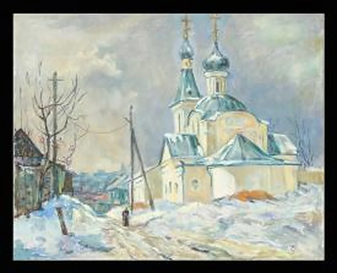 Winter Day by Vladimir Dmitrievich Fefelov (b. 1939)