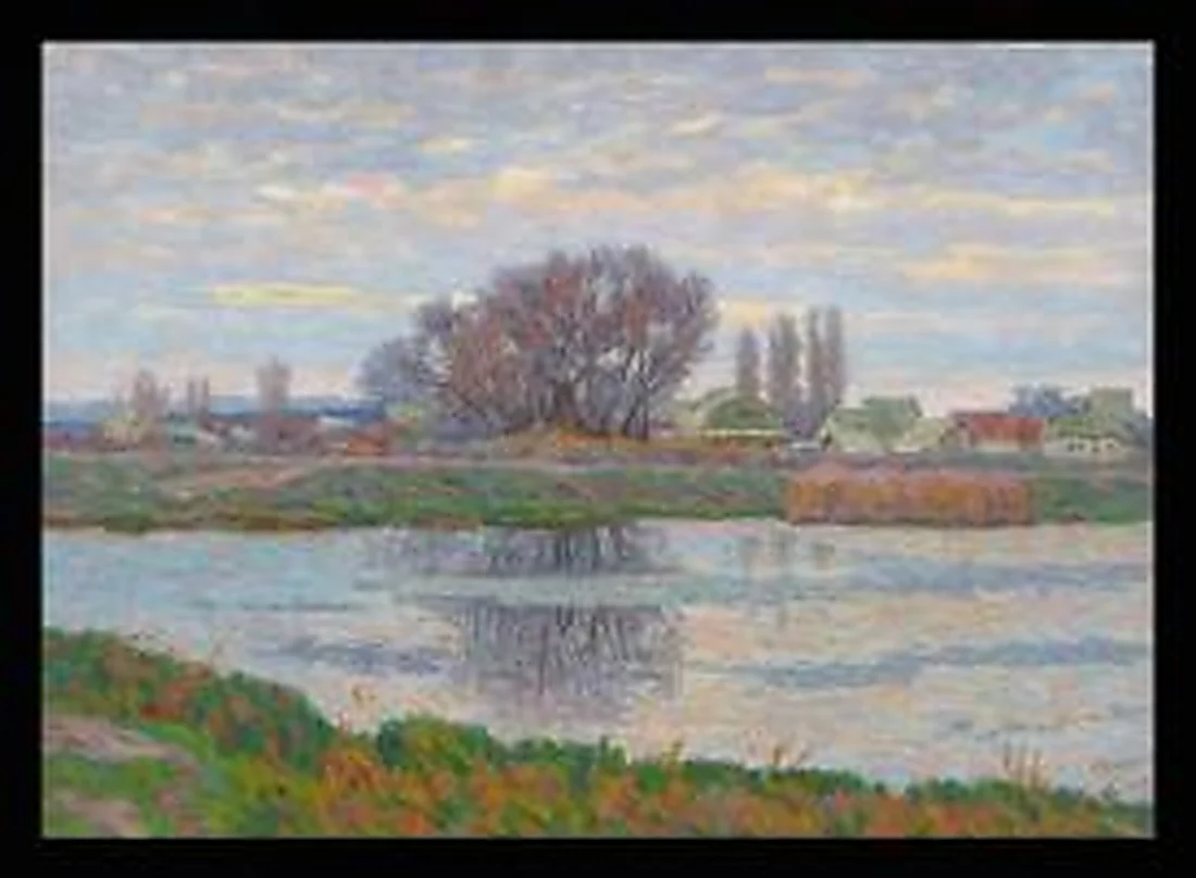 At a Pond by Vladimir Ilich Shchedrin (b. 1942)
