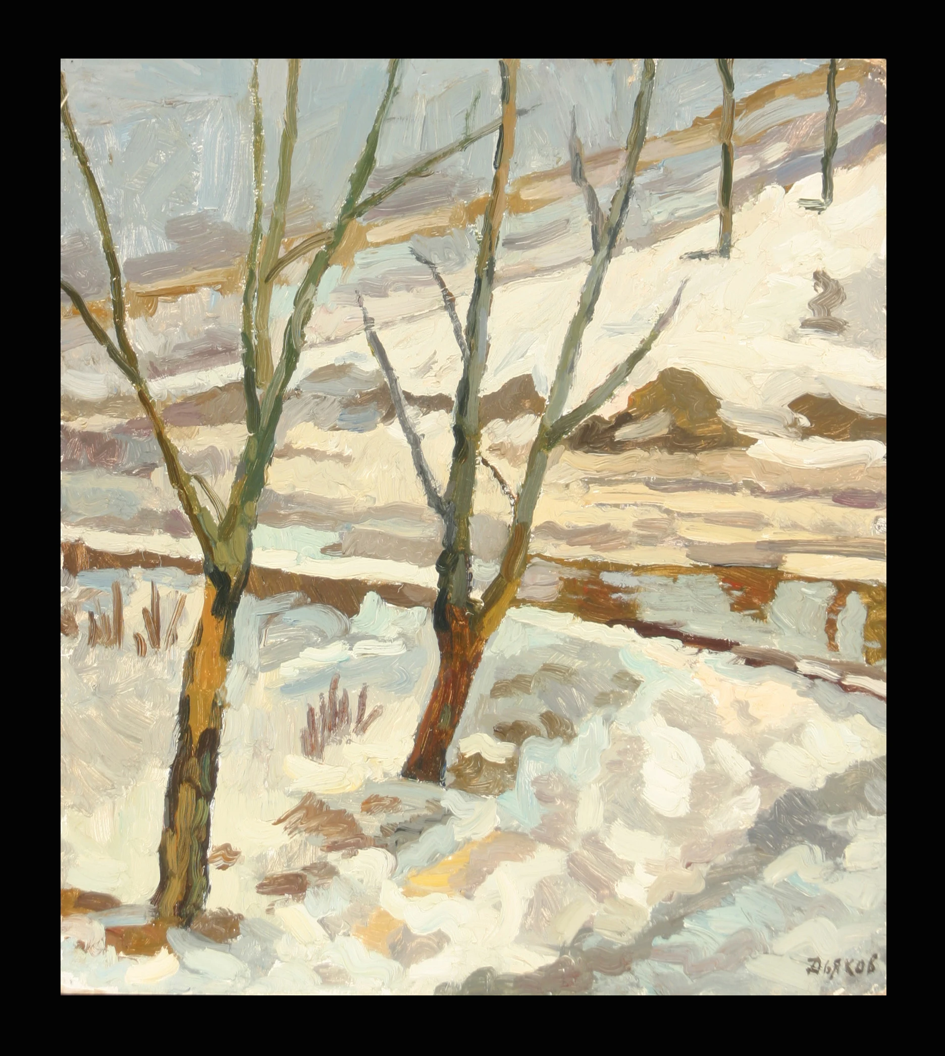 Snow by Yuri Petrovich Dyakov (1929–2008)