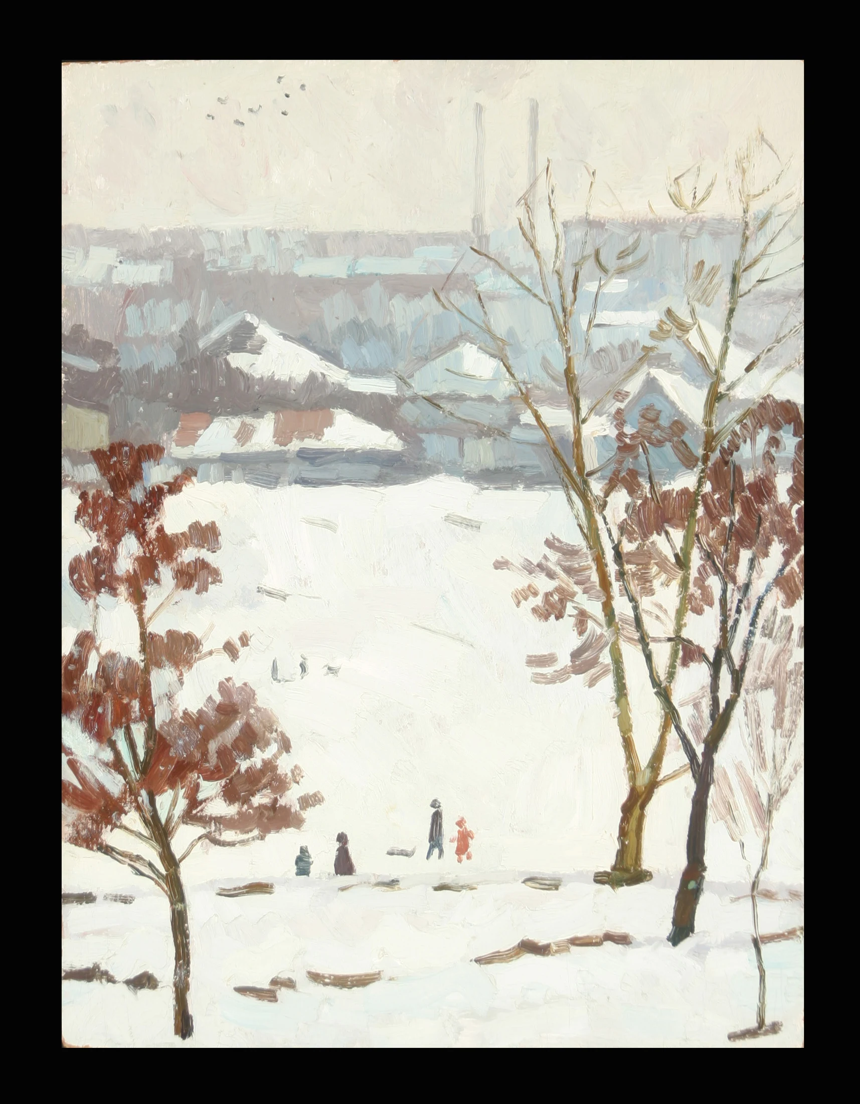 Winter by Yuri Petrovich Dyakov (1929–2008)